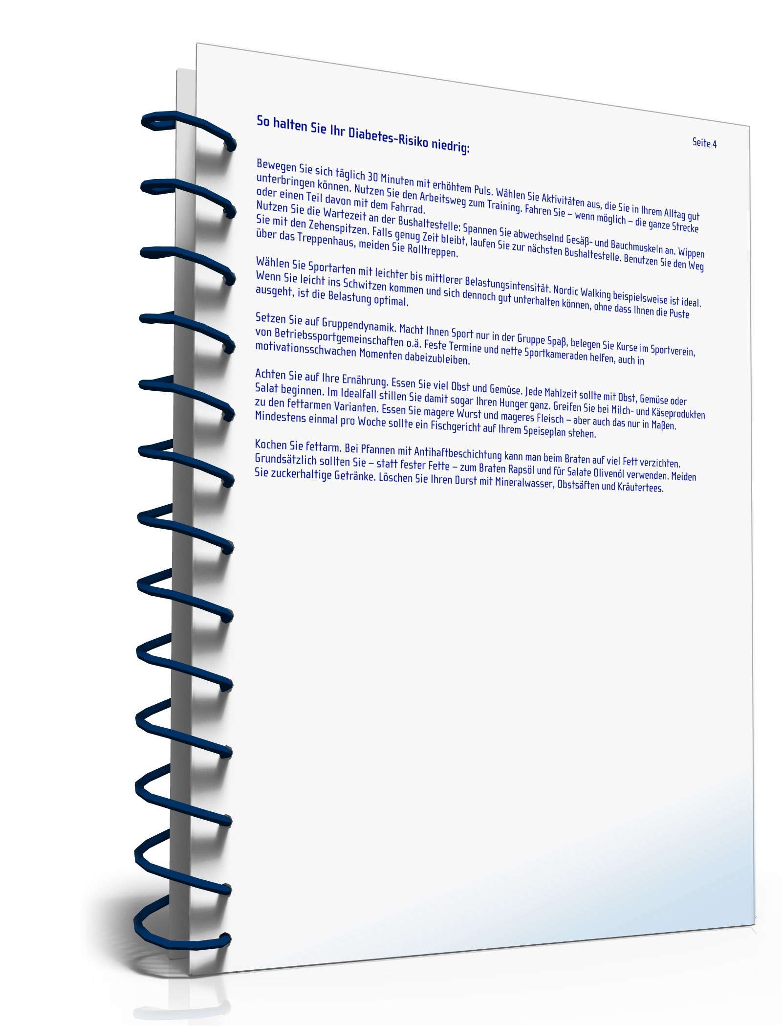 Risikotest Diabetes PDF. Seite: 4