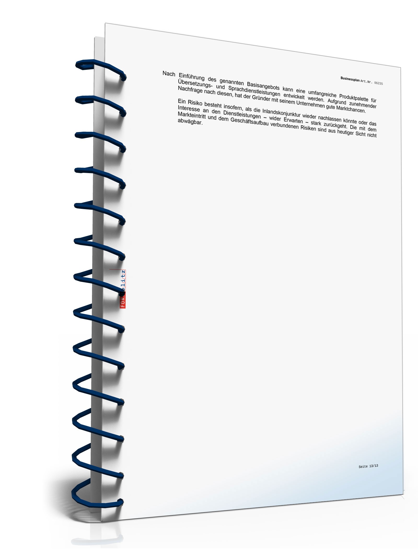 Businessplan Übersetzungsbüro Excel. Seite: 16