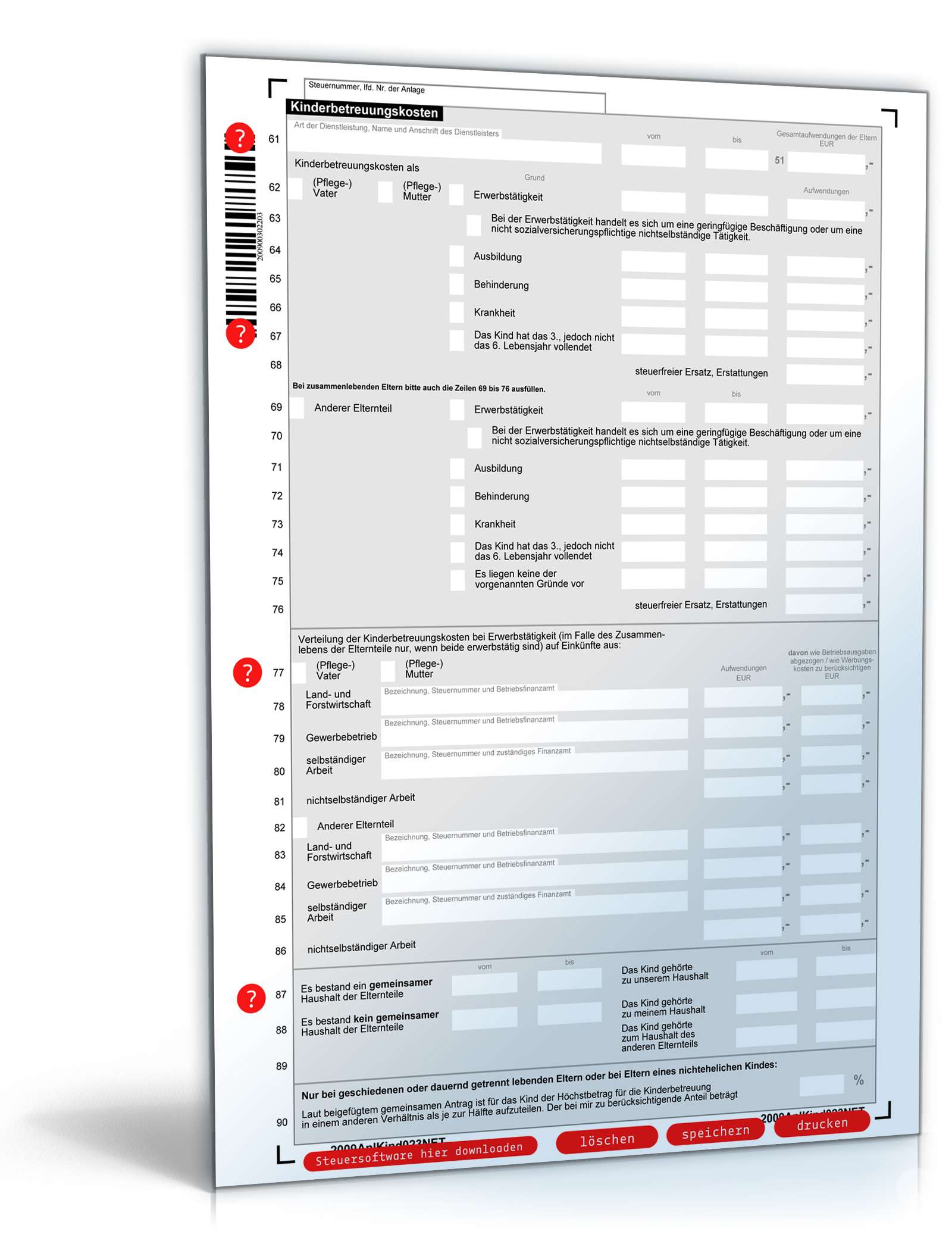 Anlage Kind 2009 PDF. Seite: 3