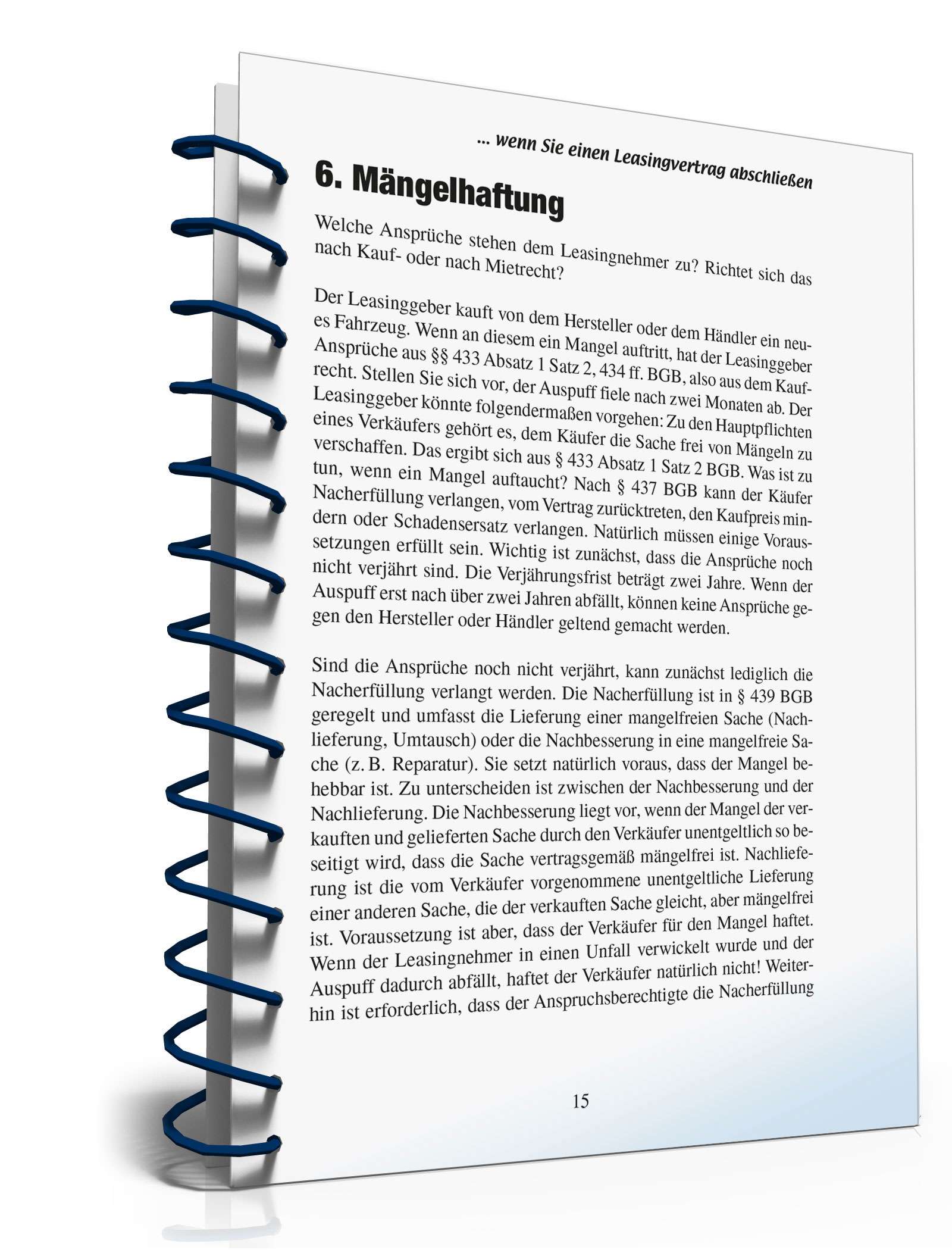Leasingvertrag rechtssicher abschließen PDF. Seite: 15