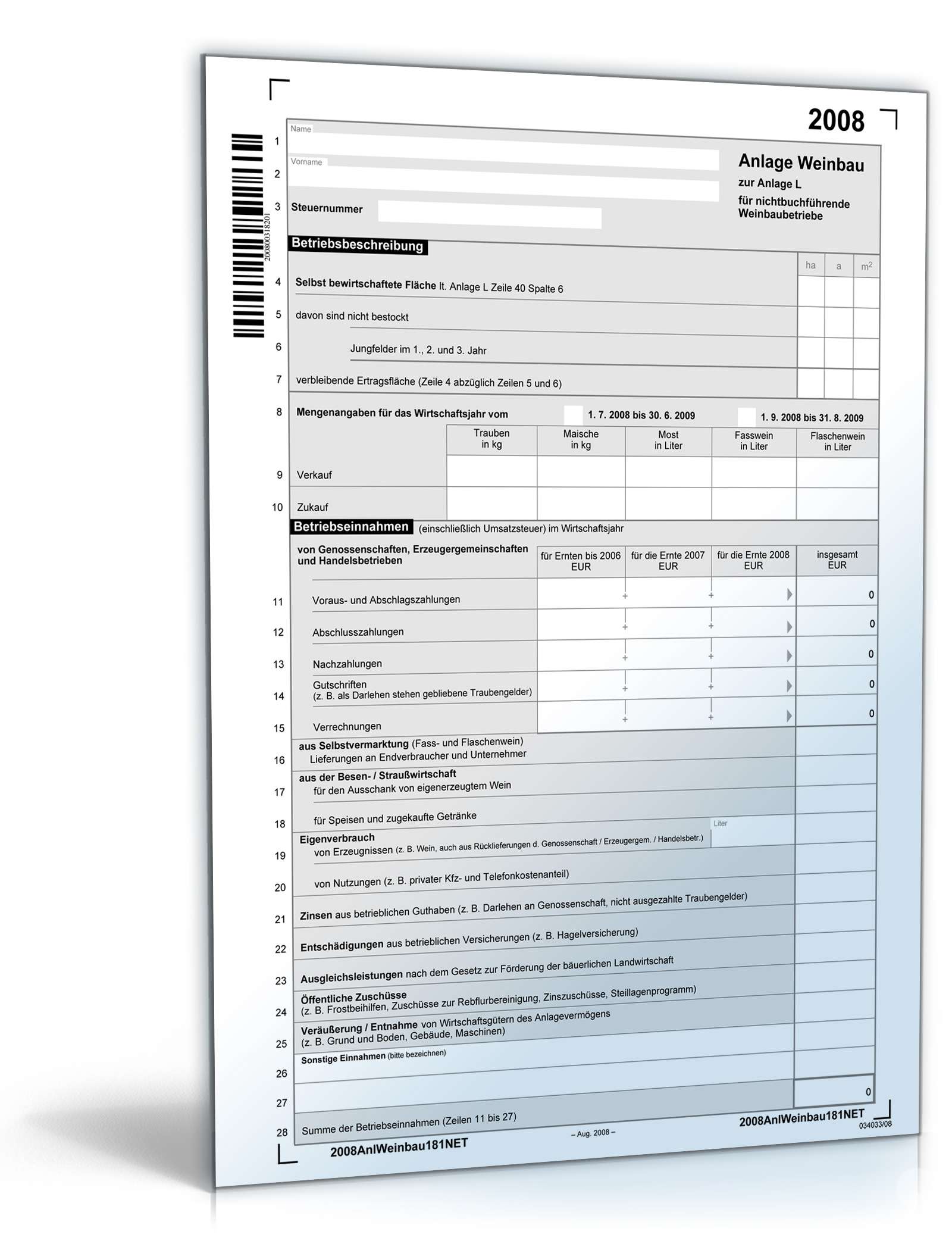 Anlage Weinbau 2008 PDF