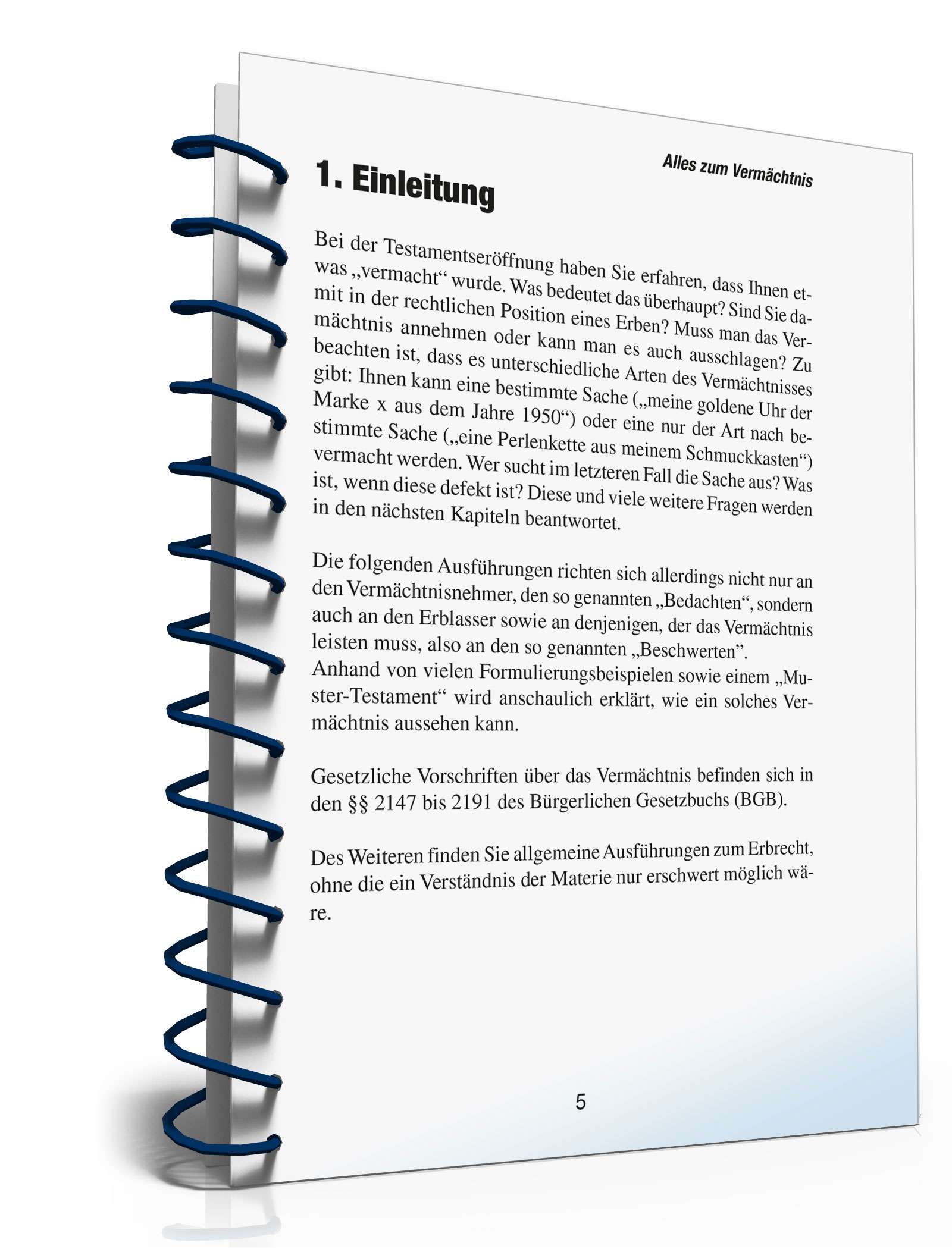 Ratgeber Vermächtnis PDF. Seite: 5