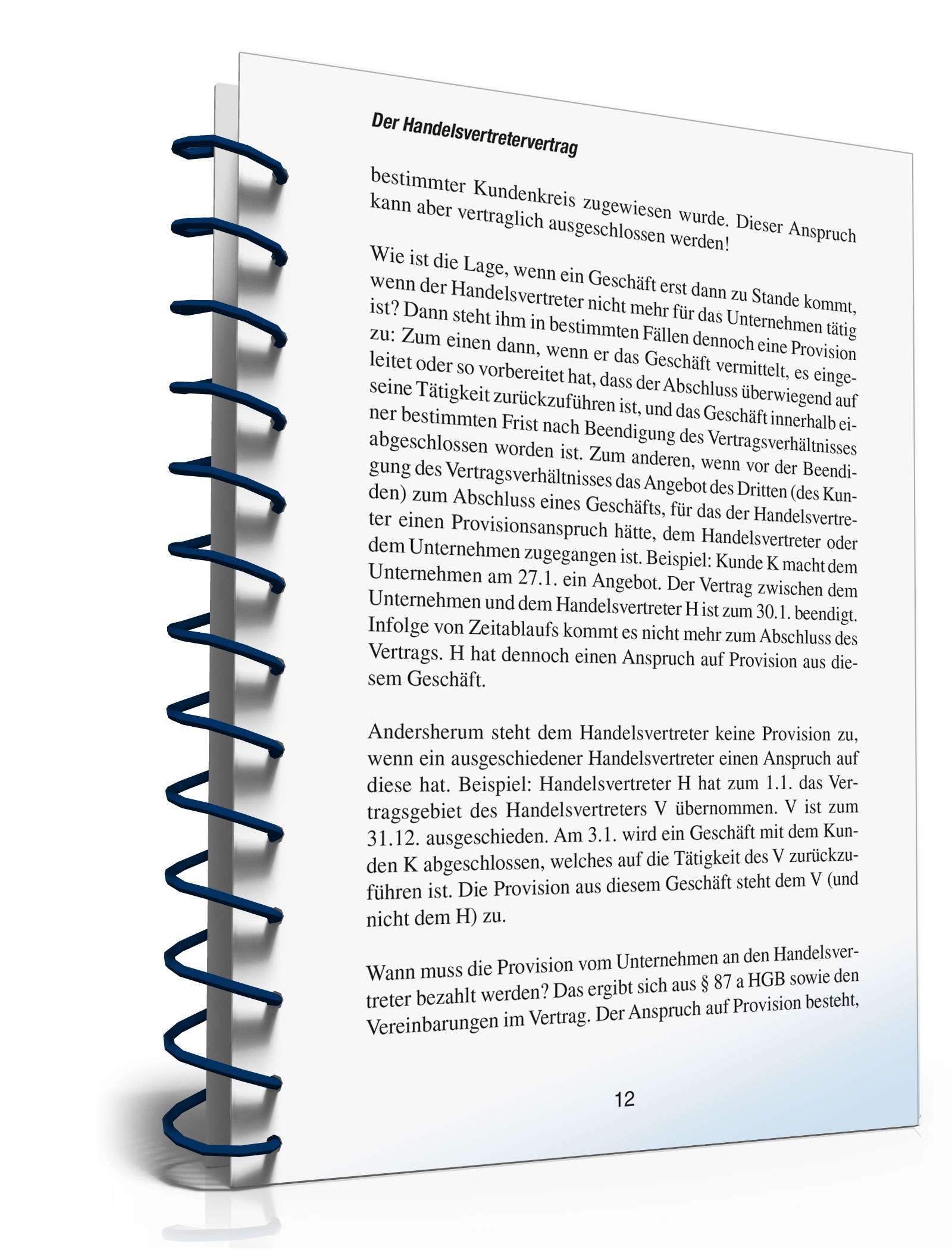 Handelsvertretervertrag abschließen PDF. Seite: 11