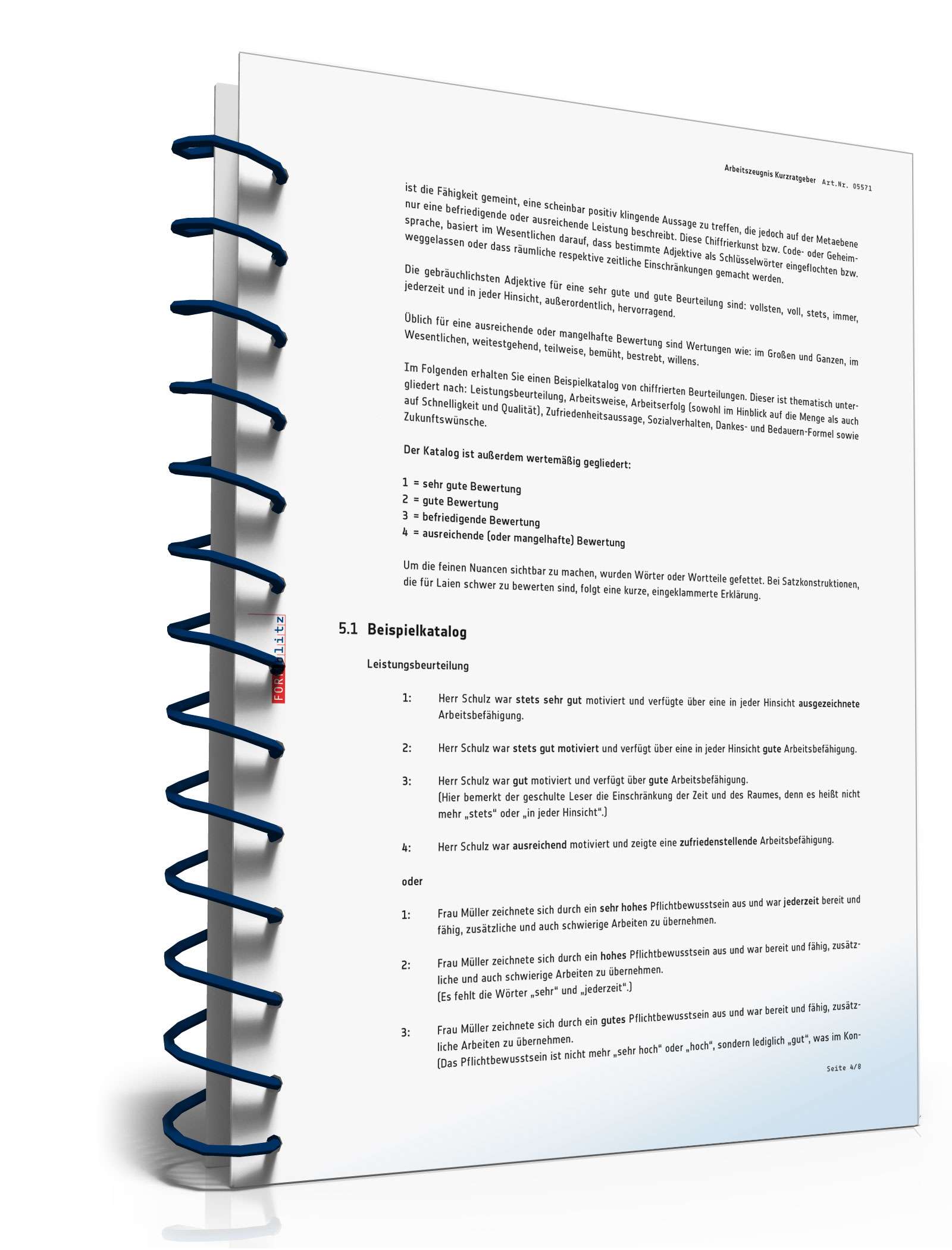 Arbeitszeugnis korrekt erstellt und richtig interpretiert PDF. Seite: 5