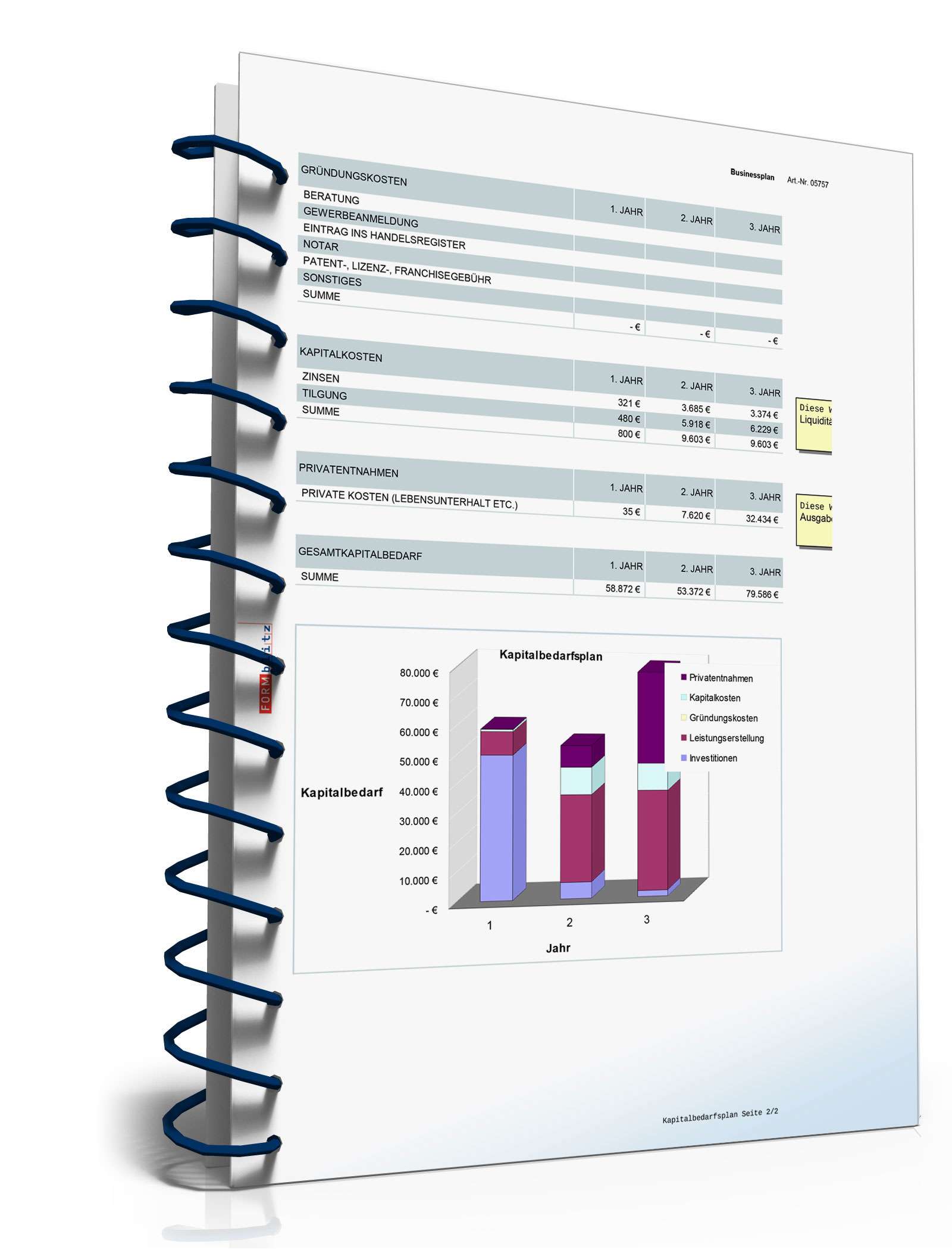 Businessplan Catering-Service Excel. Seite: 19