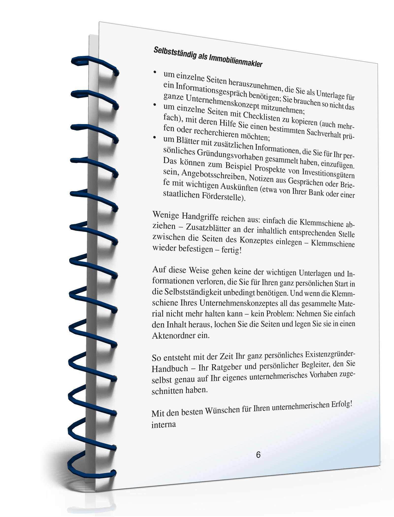 Selbstständig als Immobilienmakler PDF. Seite: 6