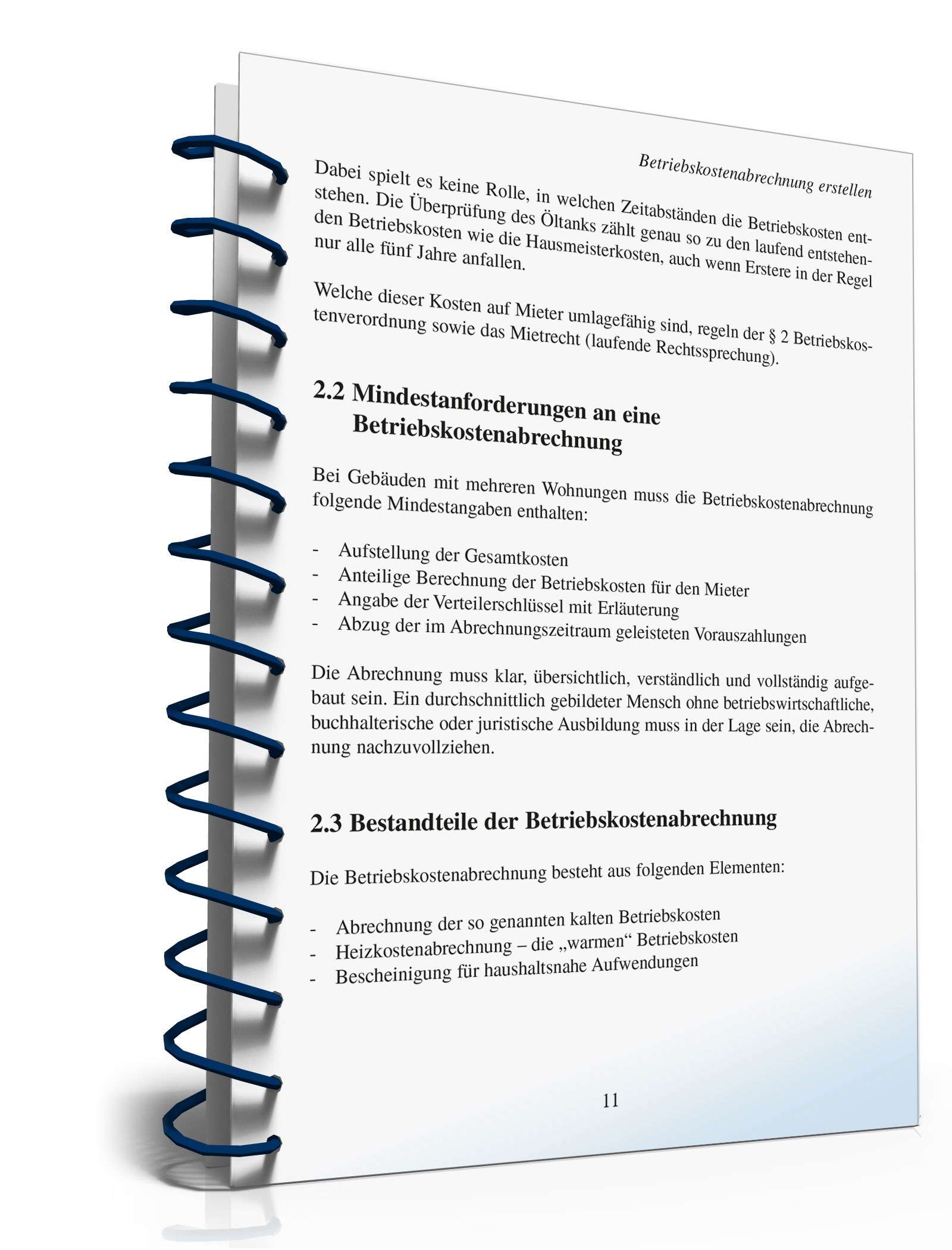 Ratgeber Betriebskostenabrechnung PDF. Seite: 11