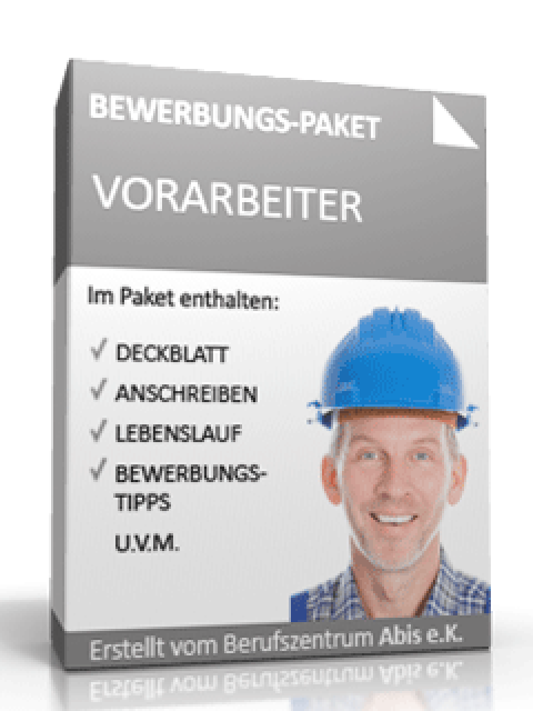 Bewerbungs-Paket Vorarbeiter  Excel