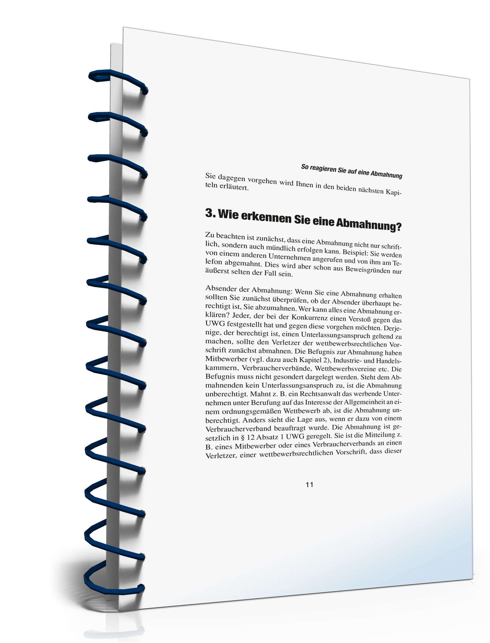 Ratgeber Reaktion Abmahnung PDF. Seite: 11