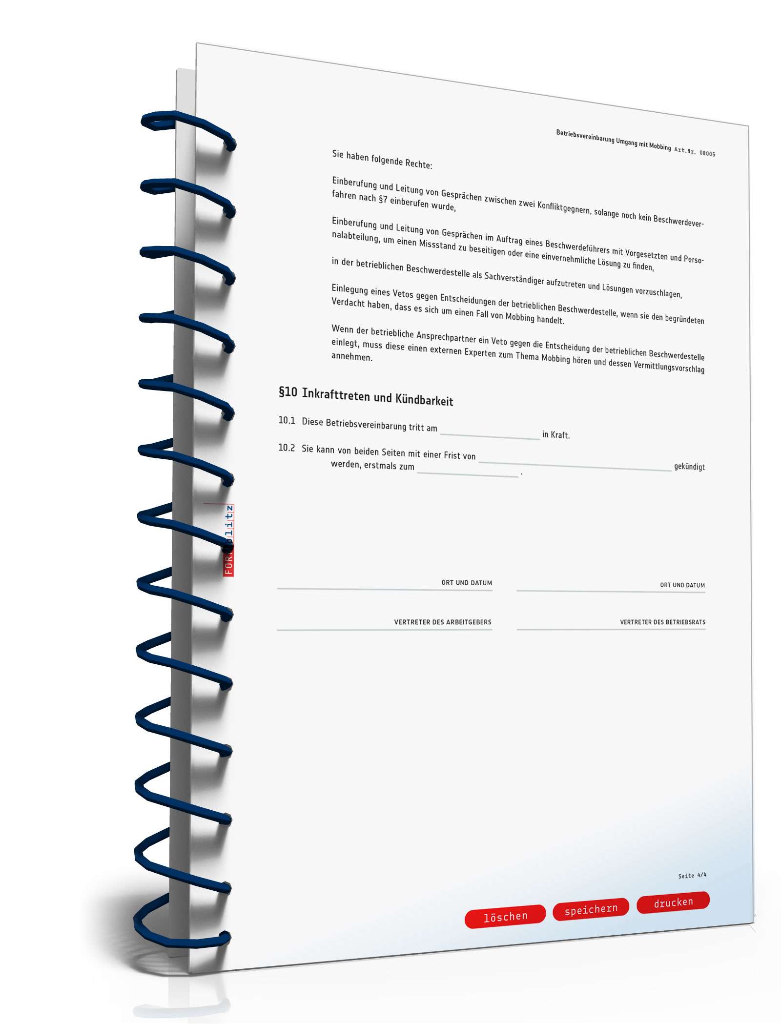 Betriebsvereinbarung Umgang Mobbing PDF. Seite: 5