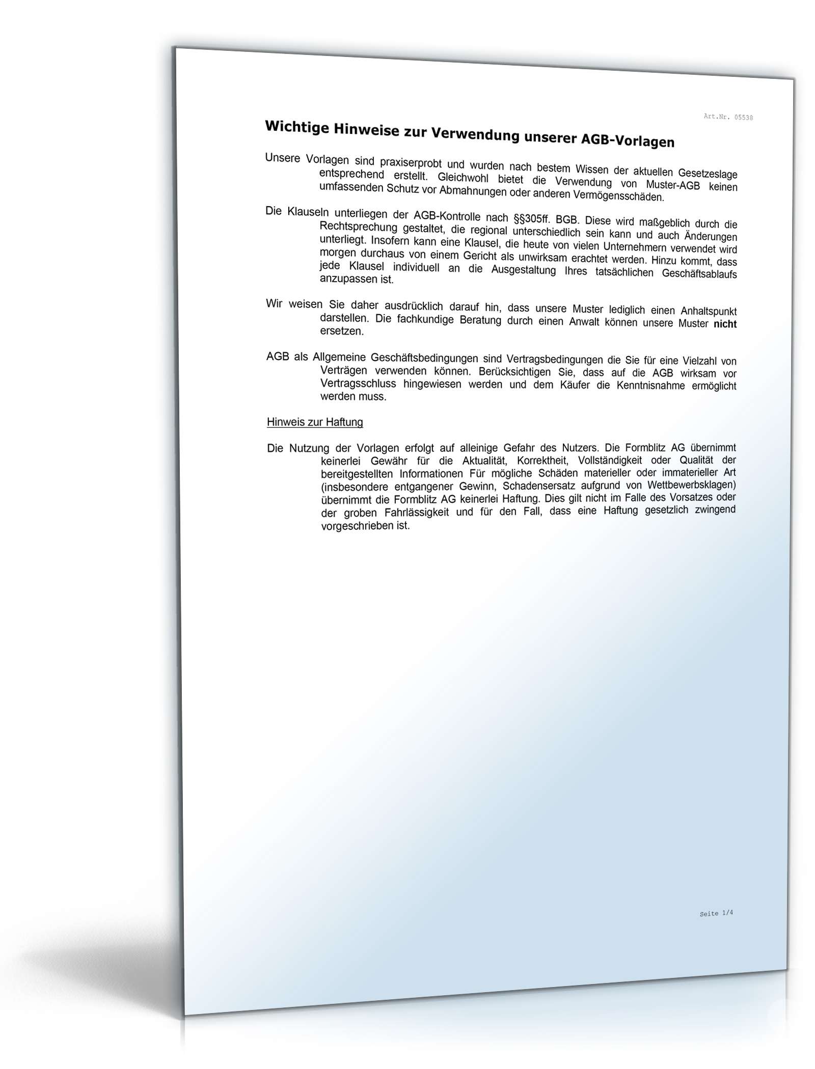 AGB Agentur Word. Seite: 5