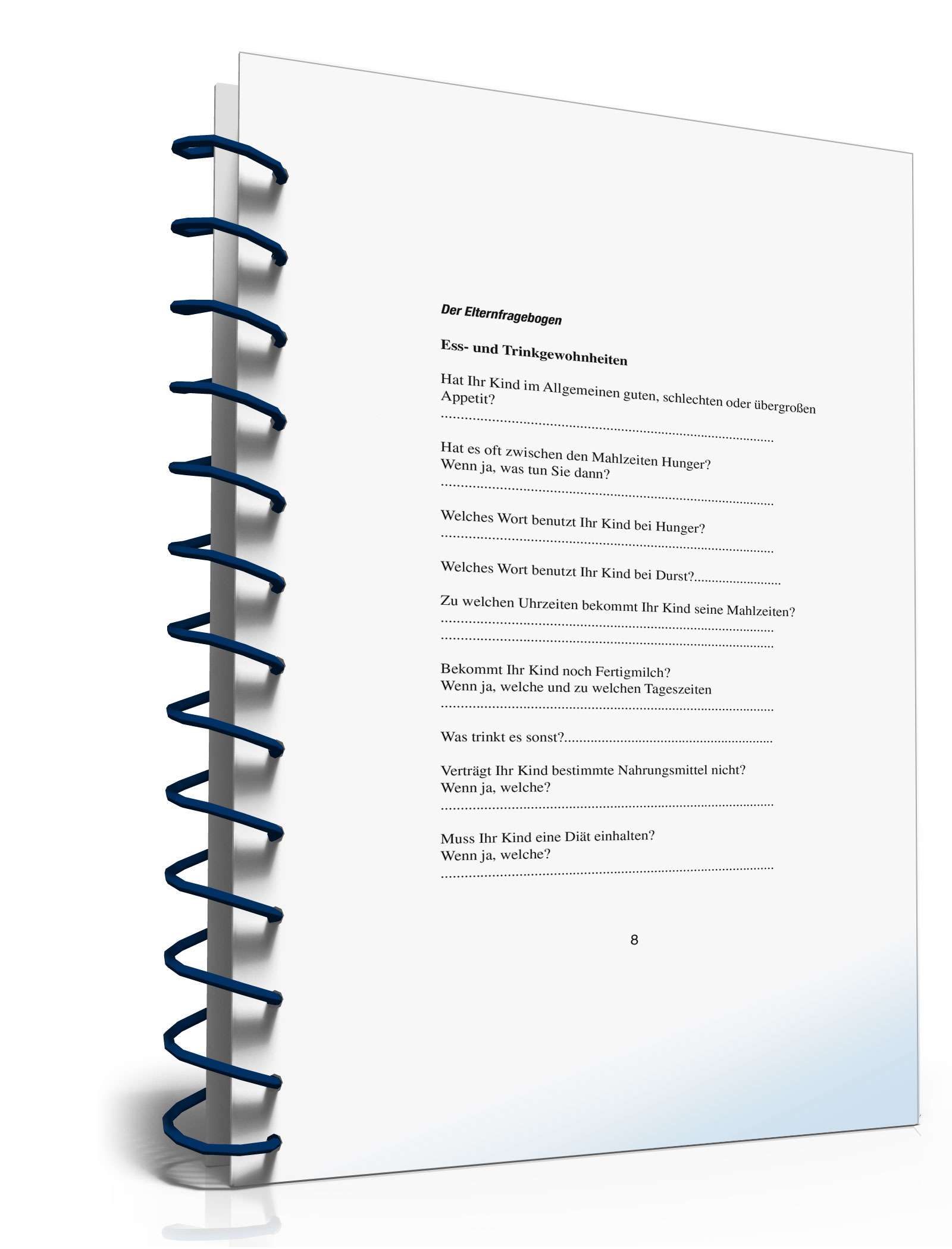 Elternfragebogen Kinderbetreuung PDF. Seite: 8