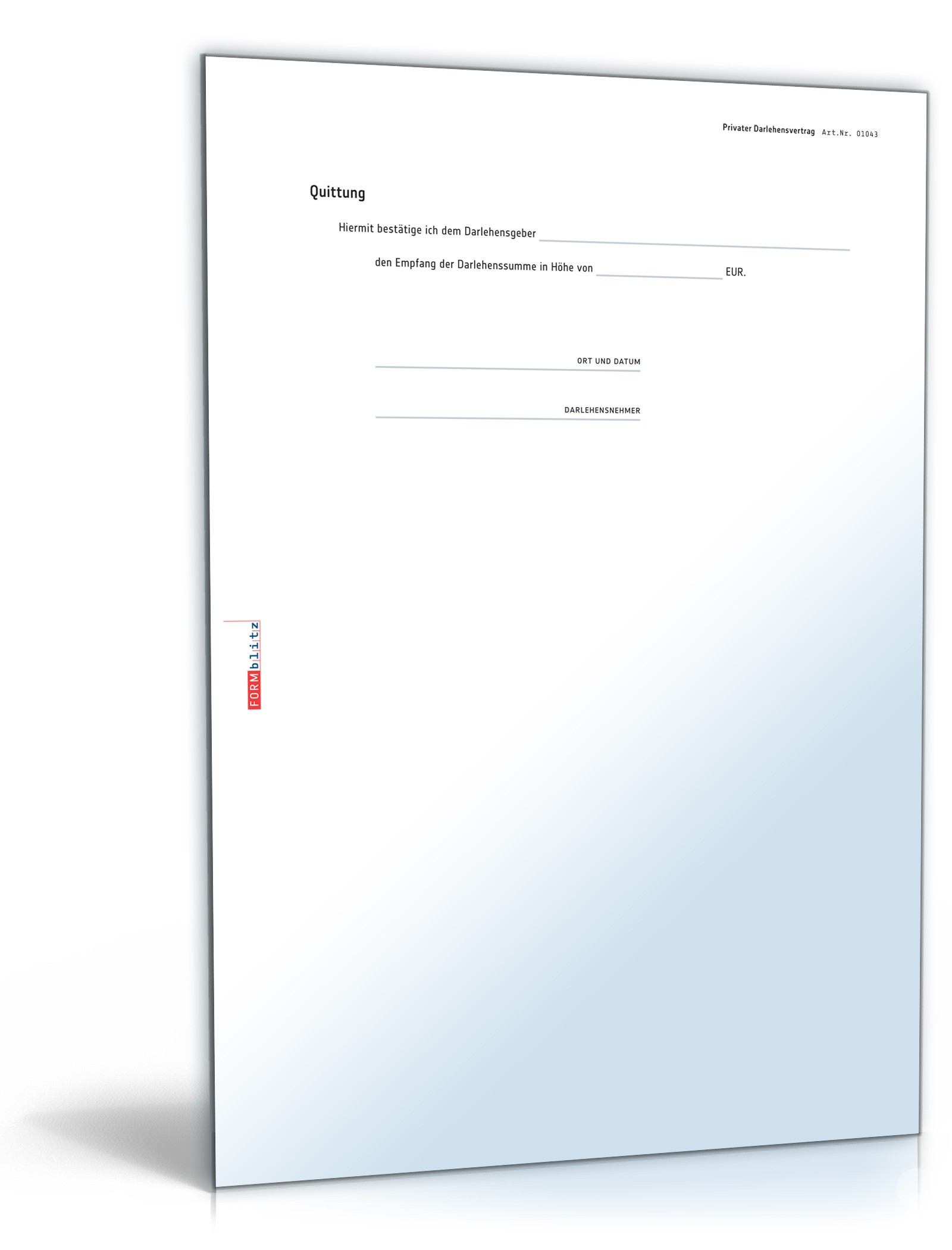 Privater Darlehensvertrag PDF. Seite: 4