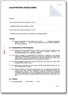 Unternehmenskaufvertrag Word