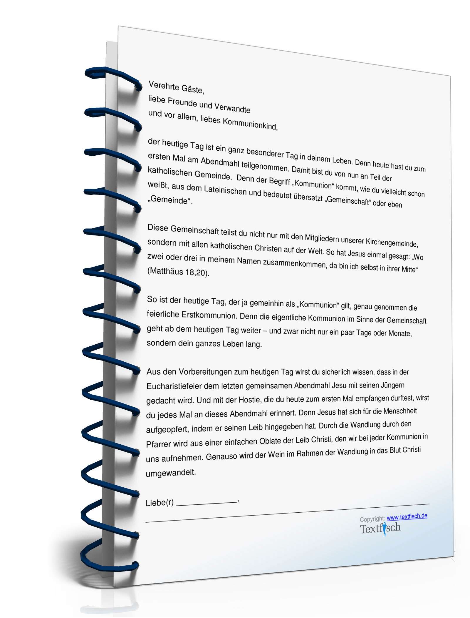 Rede zur Erstkommunion  PDF. Seite: 2