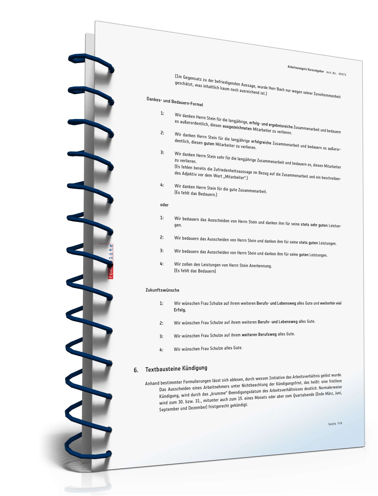 Arbeitszeugnis korrekt erstellt und richtig interpretiert PDF. Seite: 8