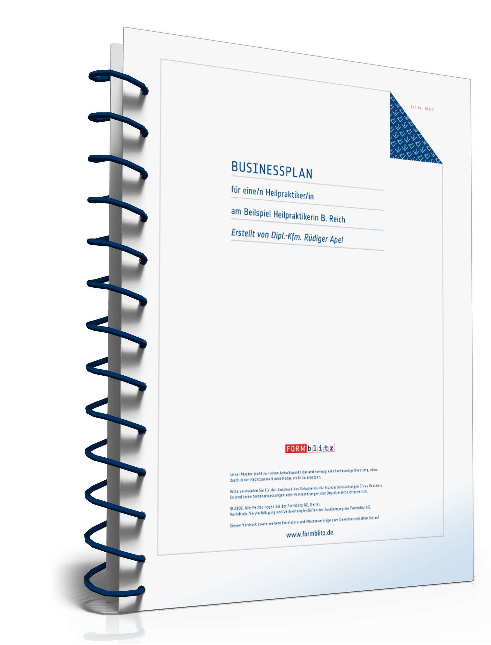 Businessplan Heilpraktiker Excel. Seite: 11