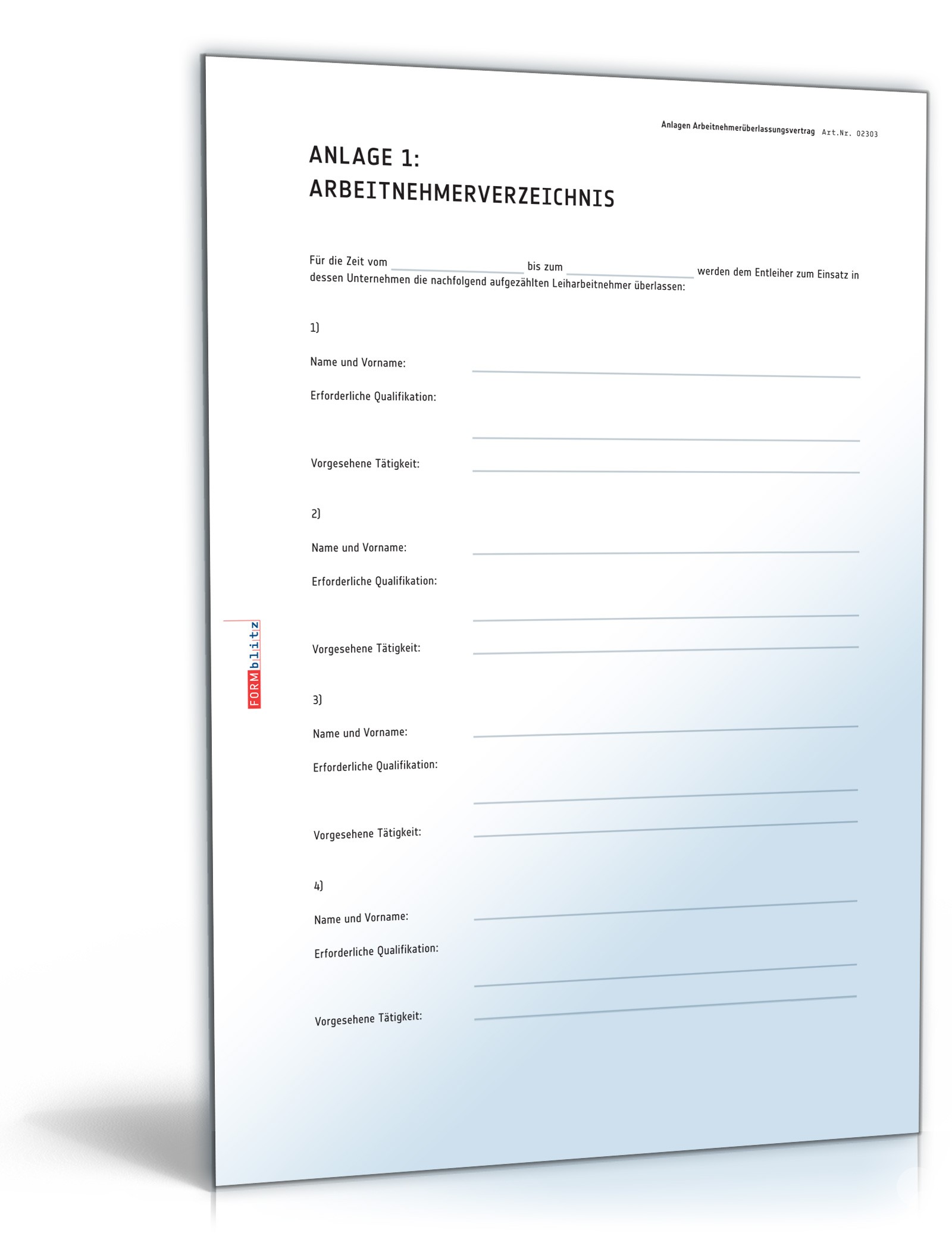 Arbeitnehmerüberlassungsvertrag PDF. Seite: 6