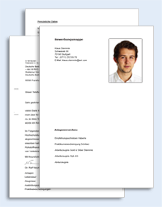 Bewerbungs-Paket Ausbildungsplatz Zweiter Bildungsweg Excel