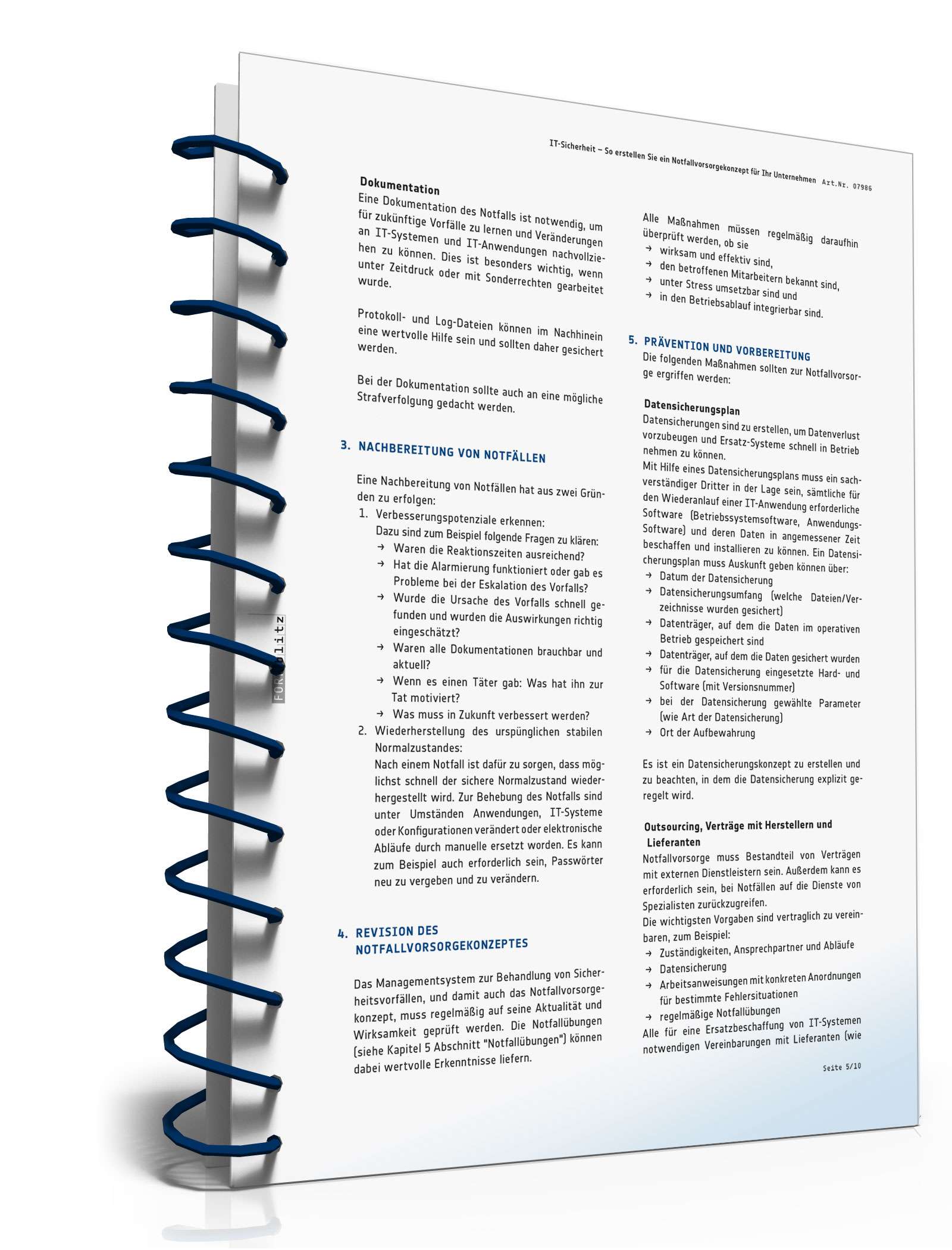 Ratgeber Notfallvorsorgekonzept IT-Sicherheit PDF. Seite: 6