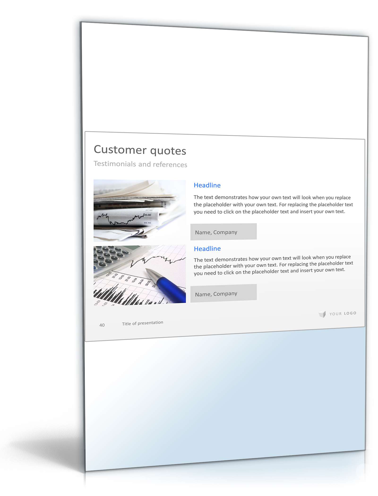 PowerPoint Vorlage Business Präsentation Puzzle Design Powerpoint. Seite: 6