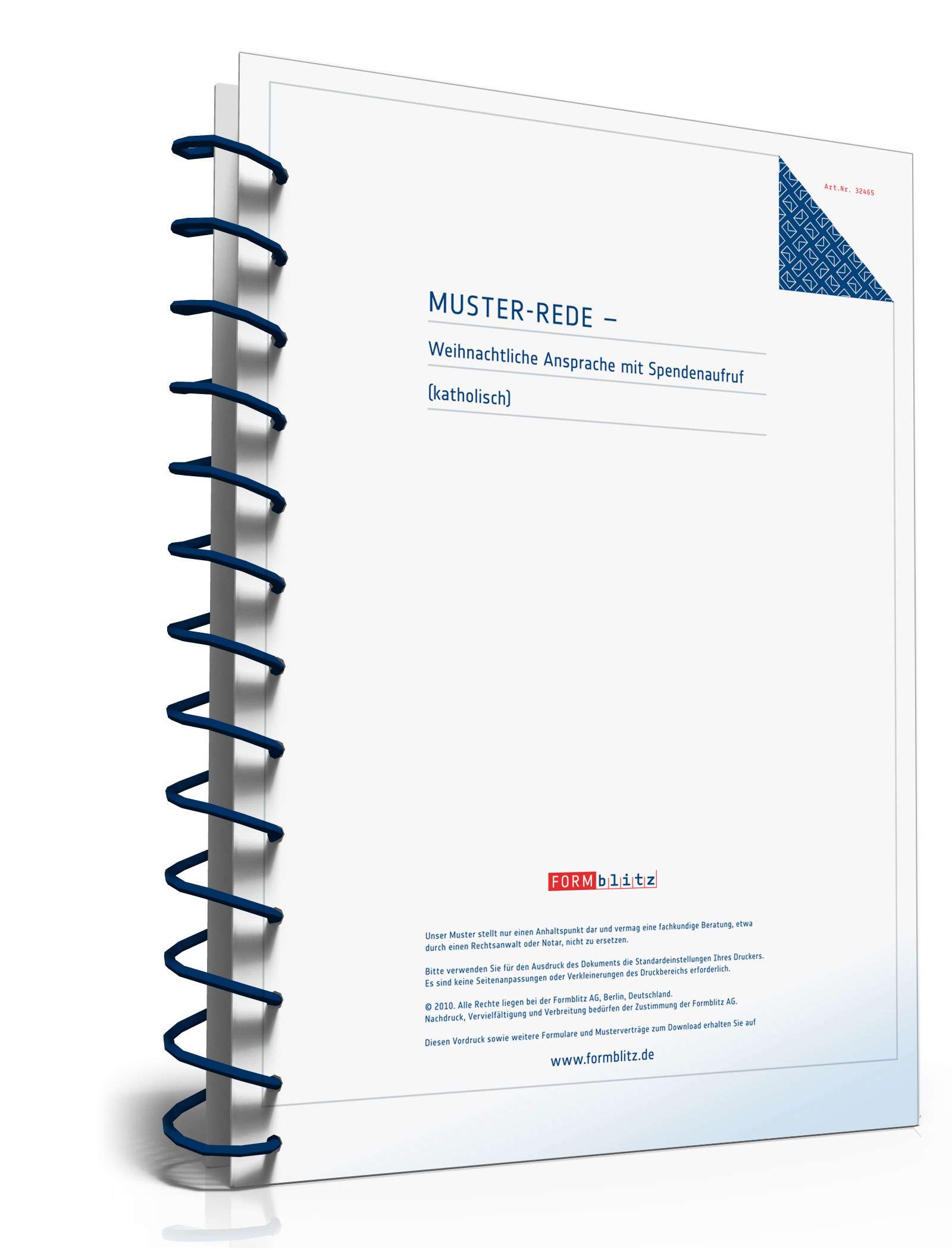 Katholische Weihnachtsansprache mit Spendenaufruf Word