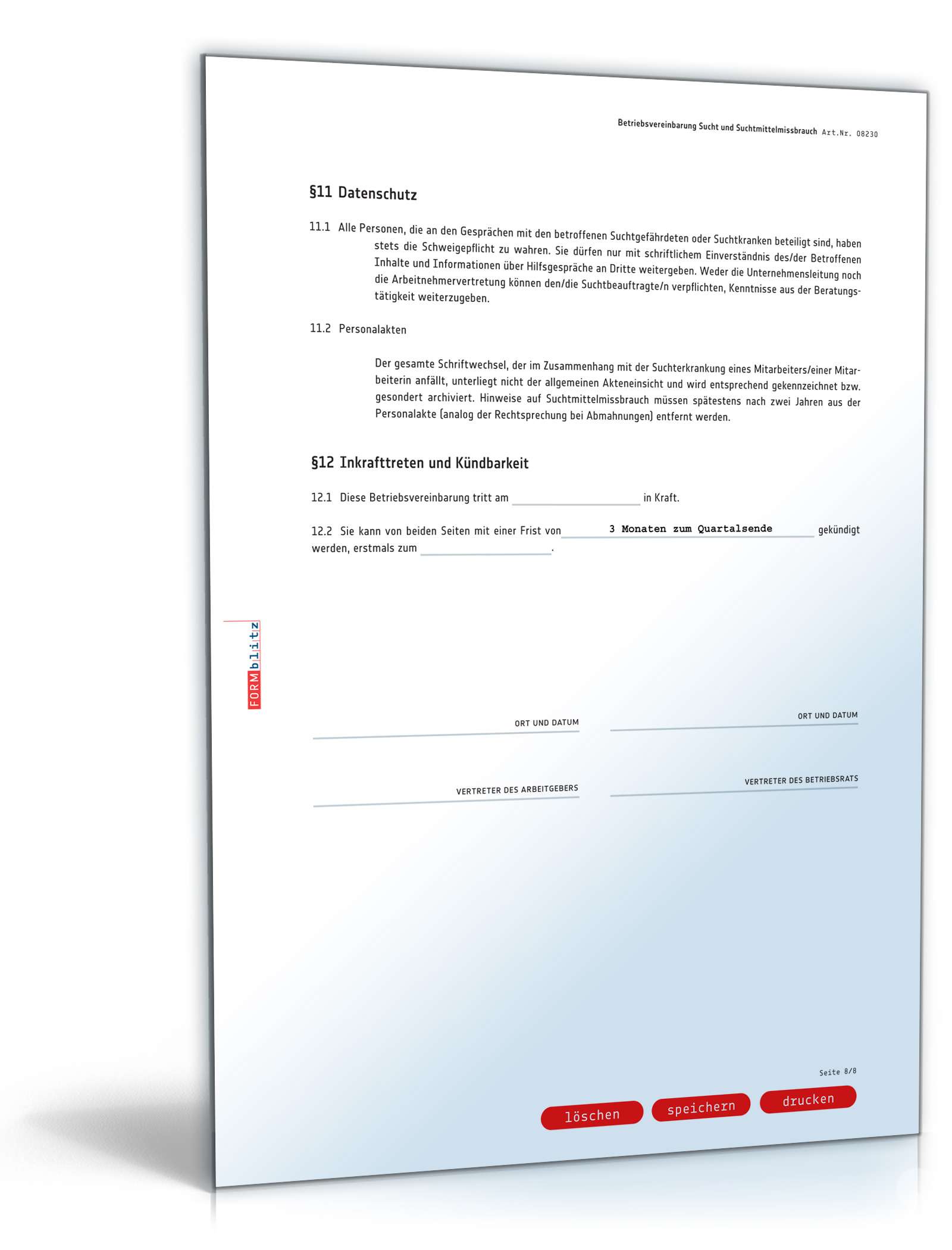 Betriebsvereinbarung Sucht und Suchtmittelmissbrauch PDF. Seite: 8