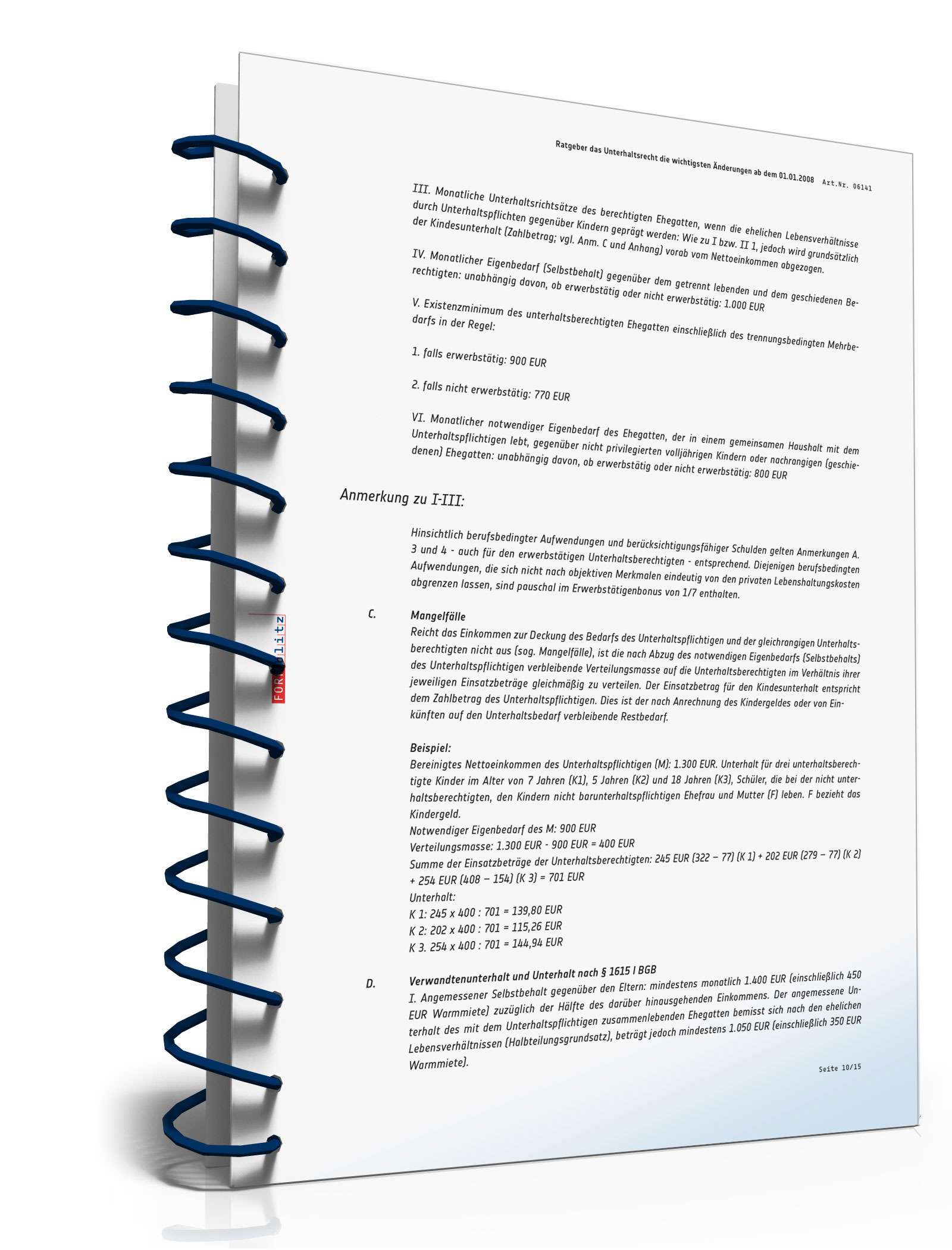 Ratgeber Unterhaltsrecht PDF. Seite: 11