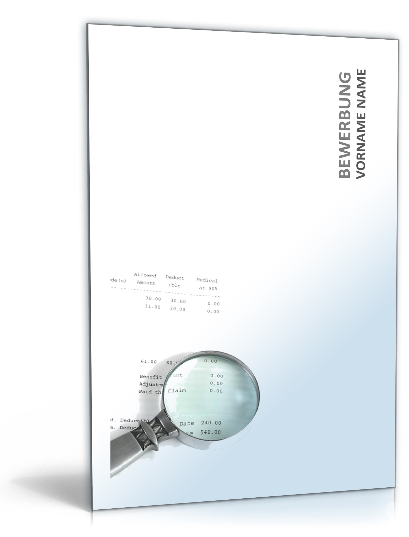 PowerPoint Vorlage Kreative Bewerbung Kaufmann Excel. Seite: 4