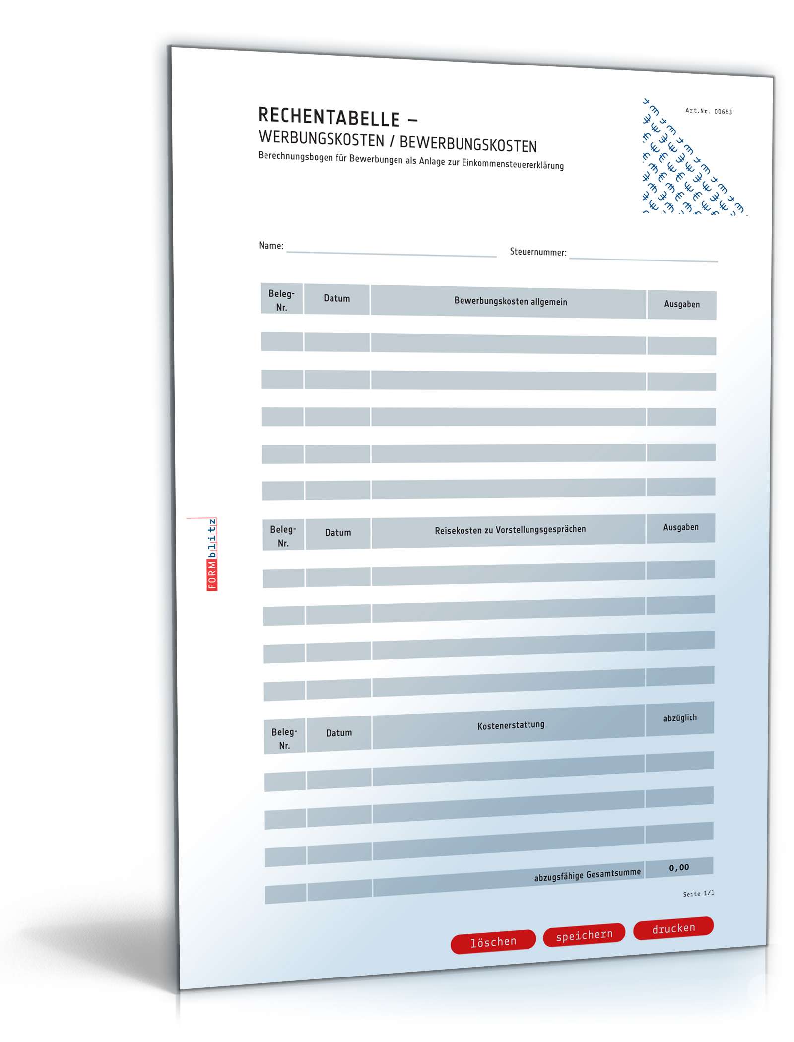 Werbungskosten Bewerbungskosten PDF