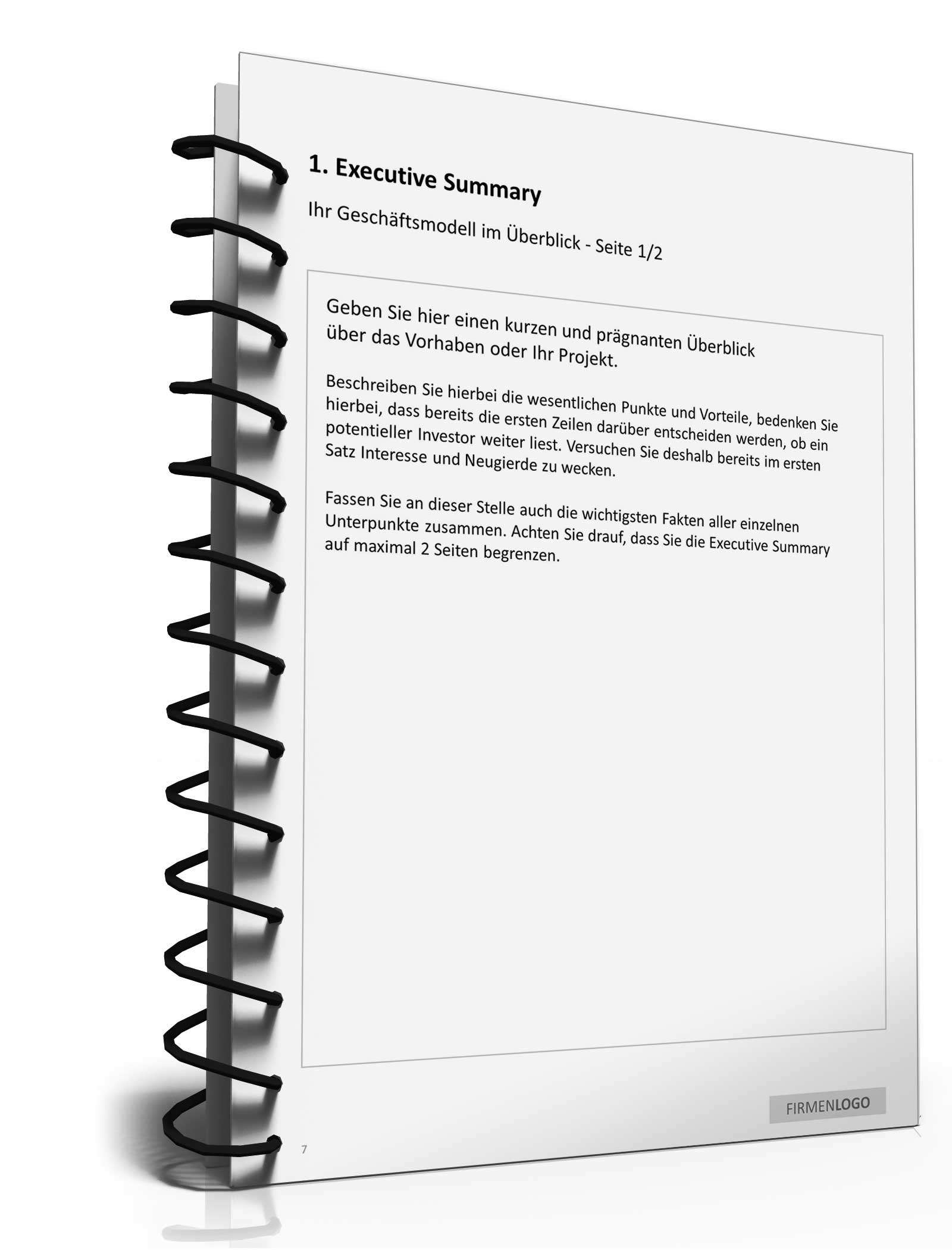 PowerPoint Präsentation Businessplan Powerpoint. Seite: 7