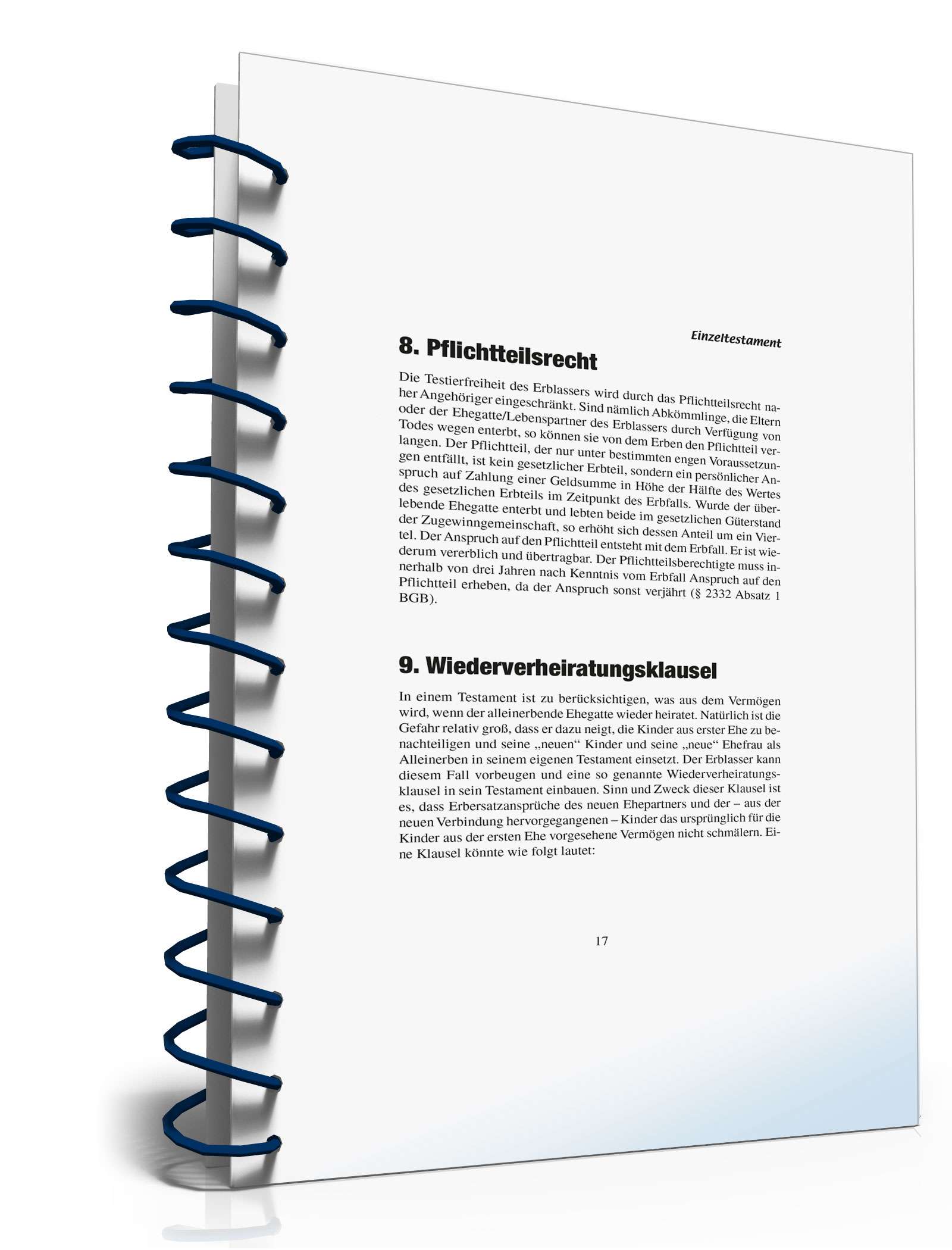 Ratgeber Einzeltestament  PDF. Seite: 16