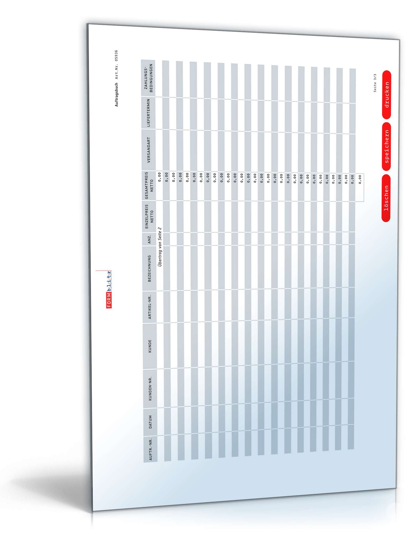 Auftragsbuch PDF. Seite: 3