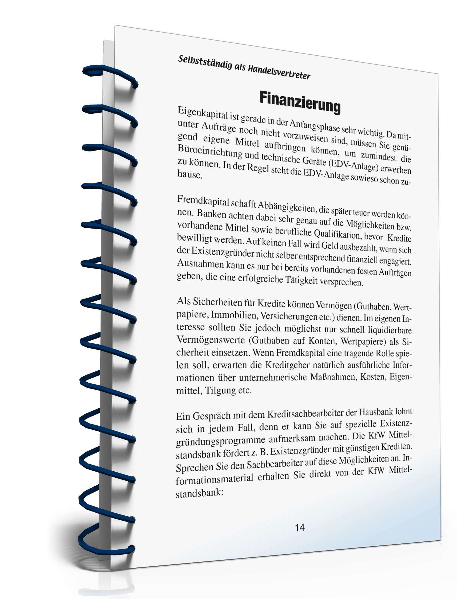 Selbstständig als Handelsvertreter PDF. Seite: 14