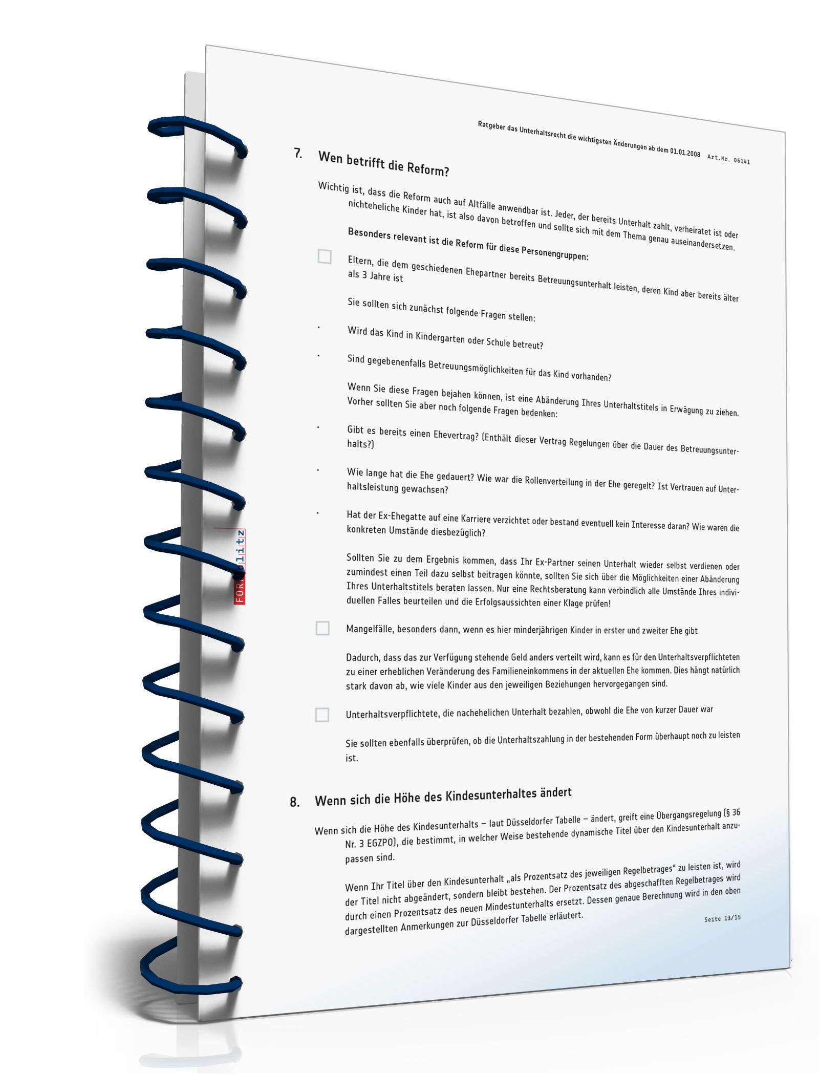 Ratgeber Unterhaltsrecht PDF. Seite: 14