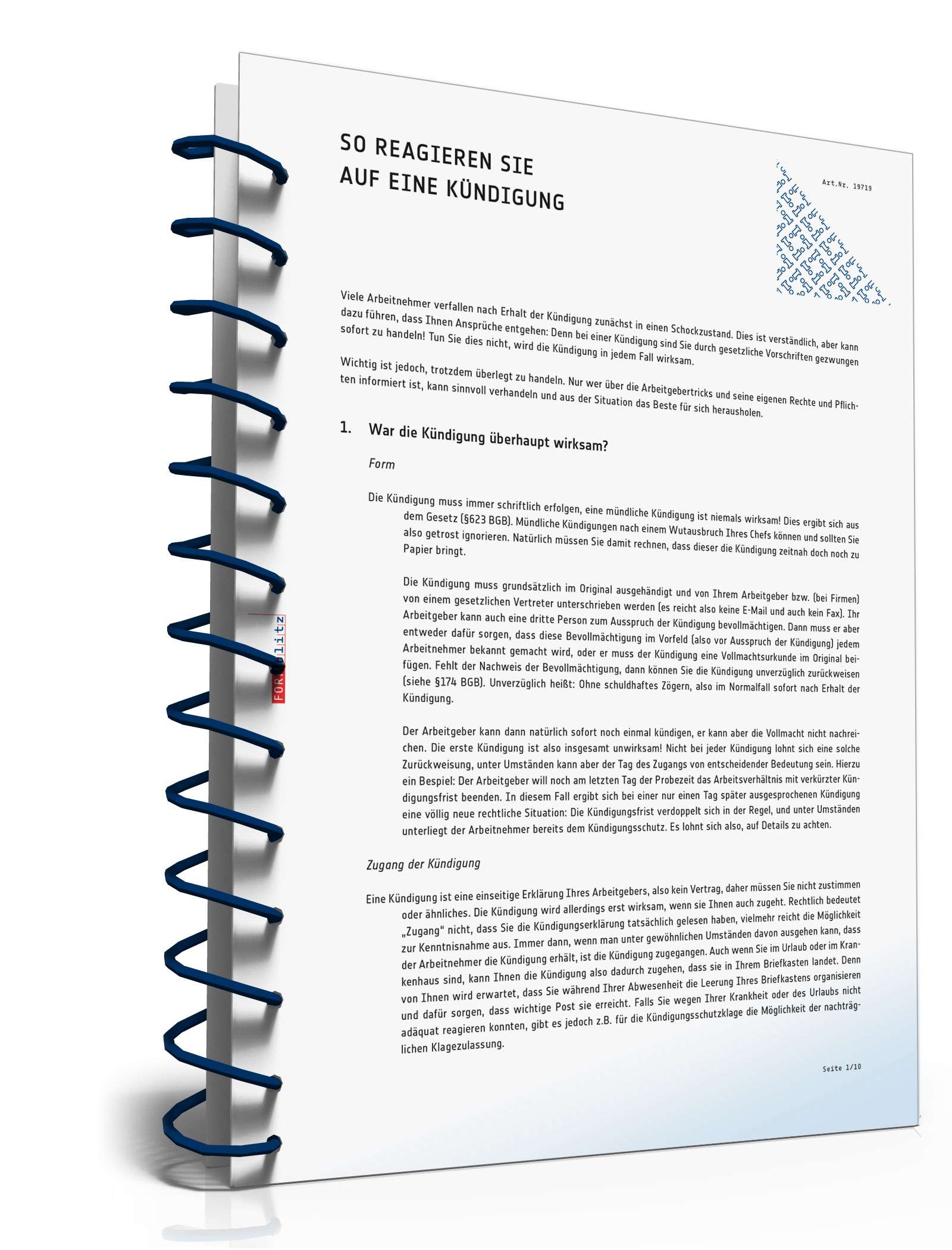 So reagieren Sie auf eine Kündigung PDF. Seite: 2