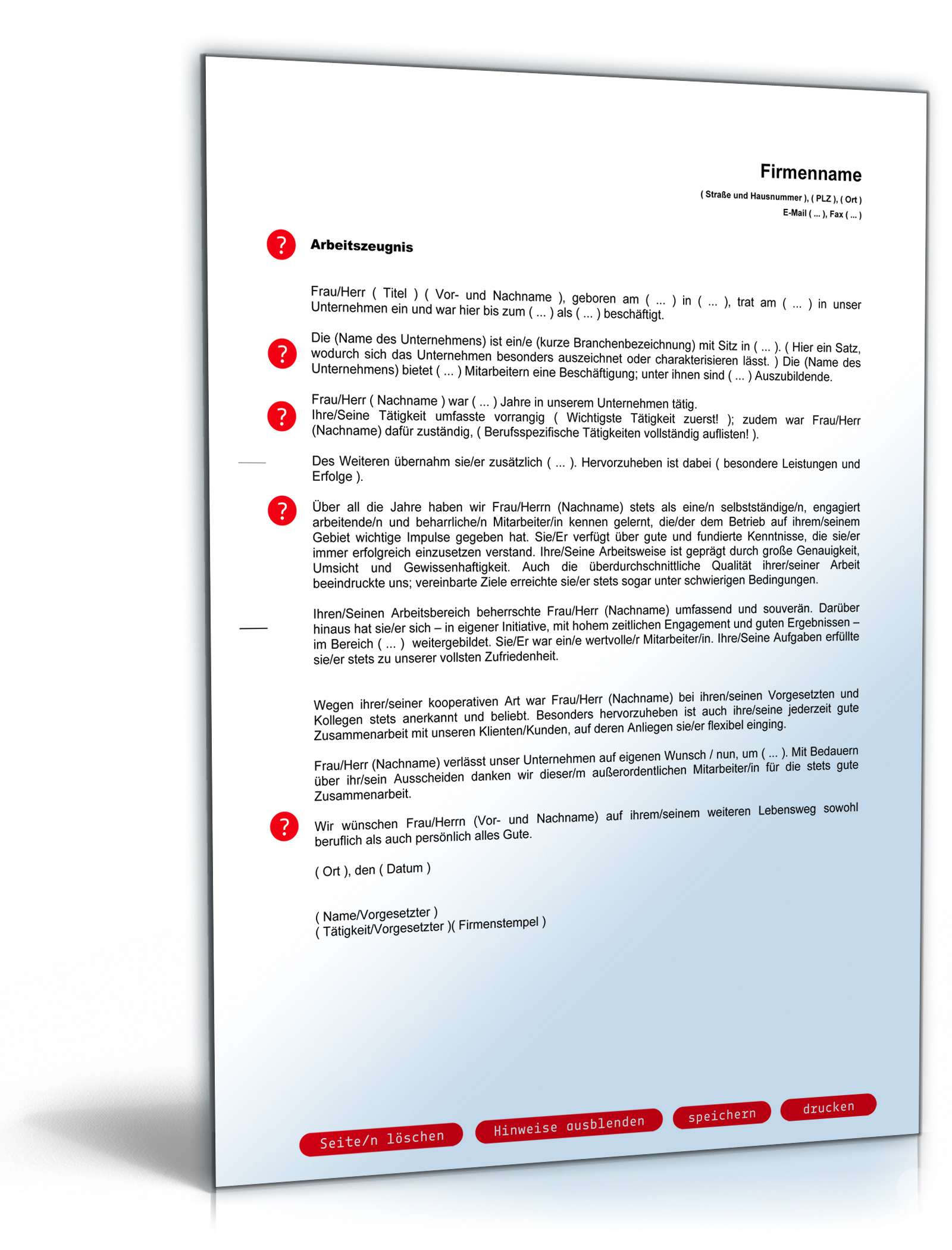 Arbeitszeugnis Gut PDF