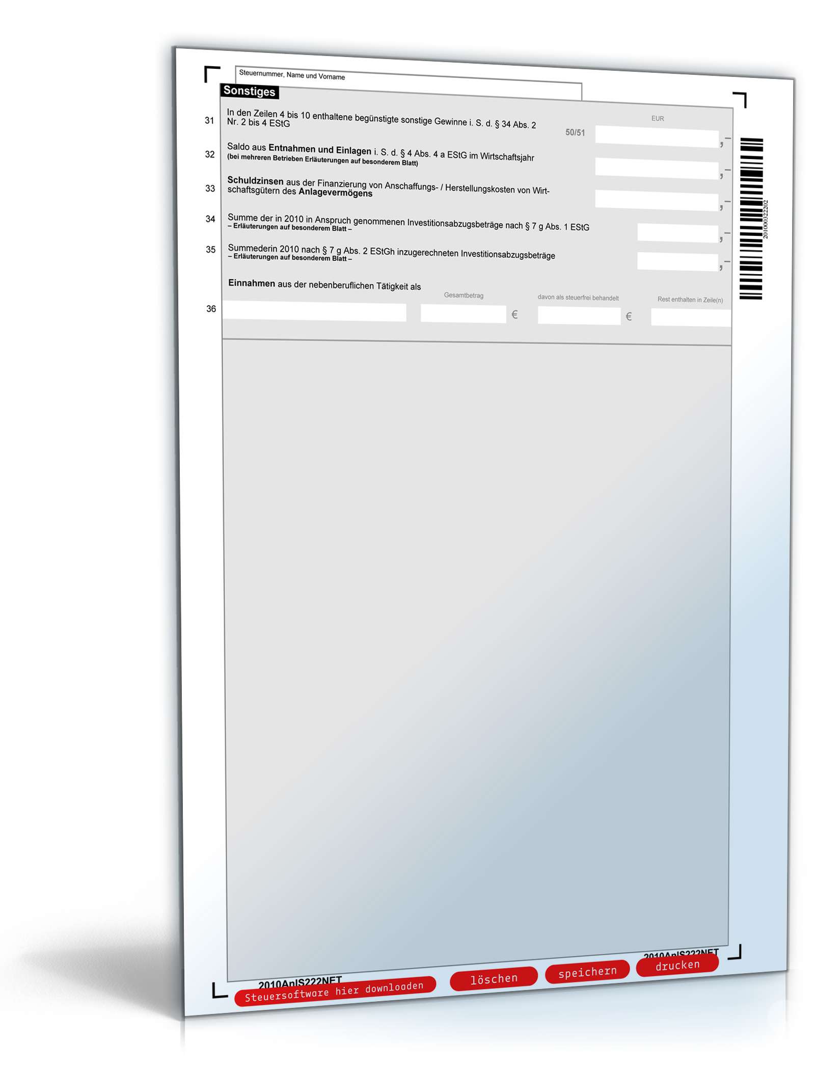 Anlage S 2010 PDF. Seite: 2