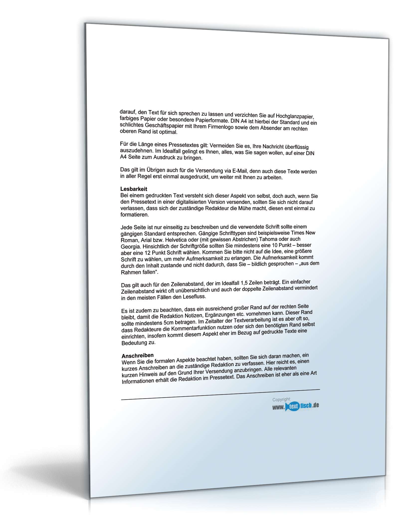 Pressemitteilung zur Ankündigung einer Tournee PDF. Seite: 4