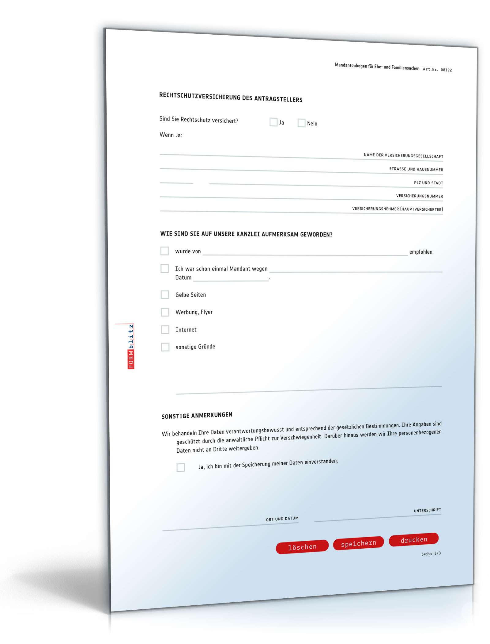 Mandantenbogen Ehe- und Familiensachen PDF. Seite: 3