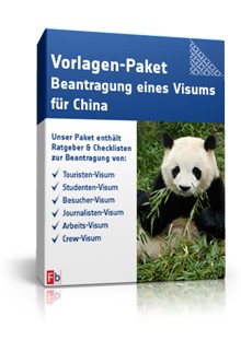 Vorlagen-Paket Beantragung eines Visums für China Excel