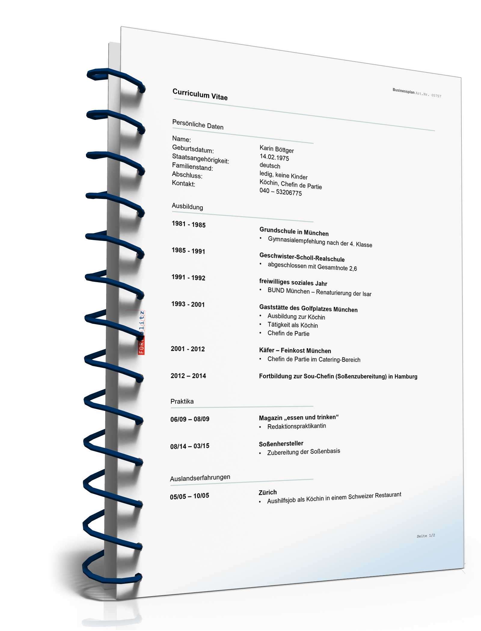 Businessplan Catering-Service Excel. Seite: 16