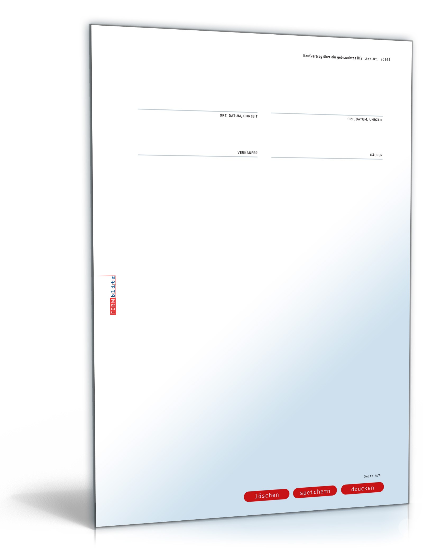 Kfz-Kaufvertrag B2B PDF. Seite: 4