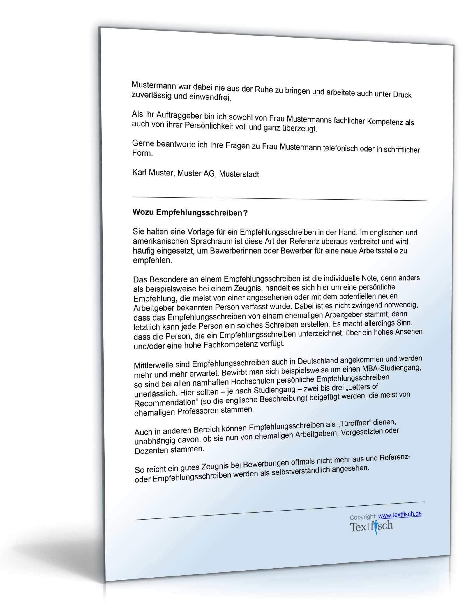 Referenzschreiben für ein Catering Word. Seite: 2