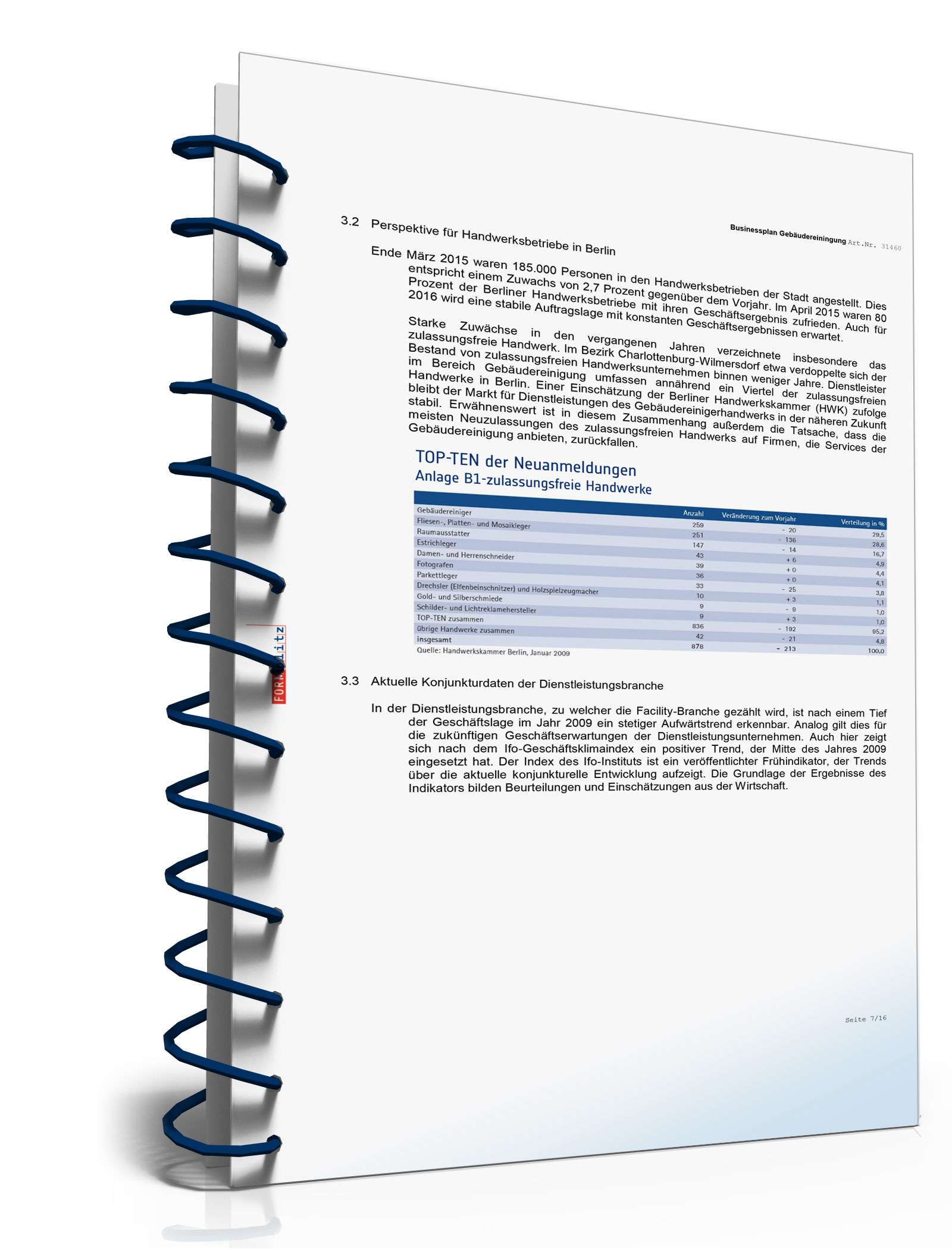 Businessplan Gebäudereinigung Excel. Seite: 6