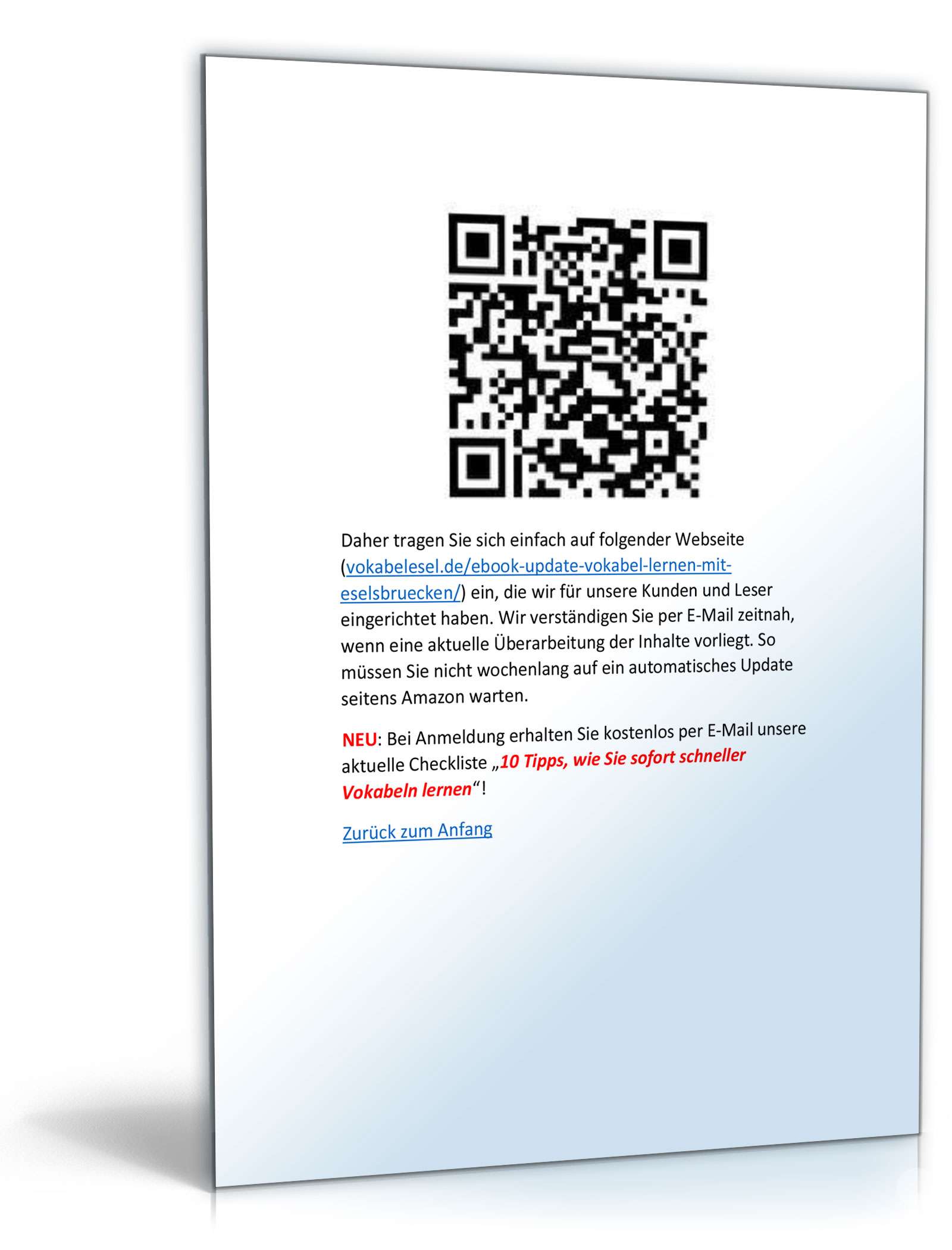 Vokabel Lernen mit Eselsbrücken Excel. Seite: 6