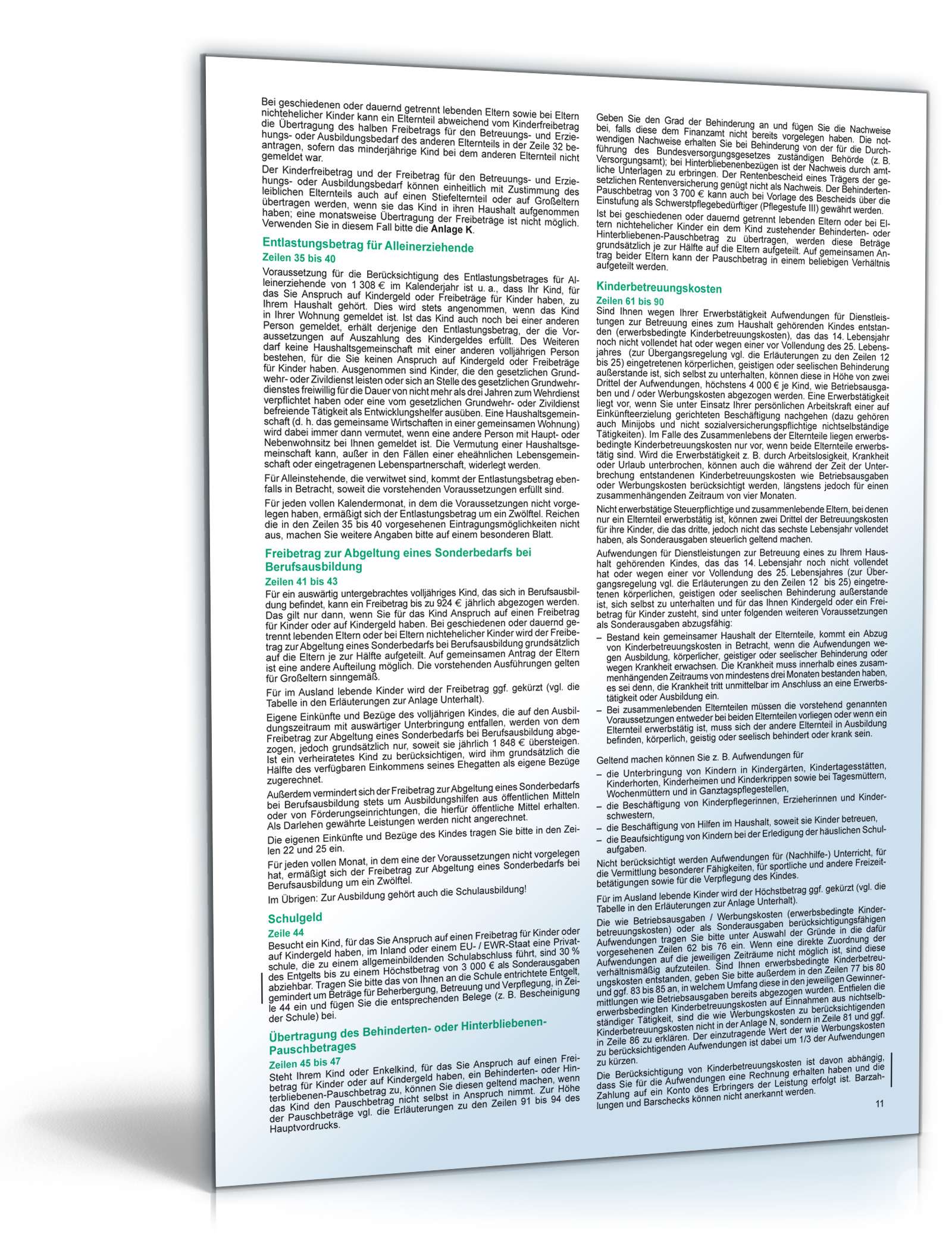 Einkommensteuererklärung 2008 PDF. Seite: 15