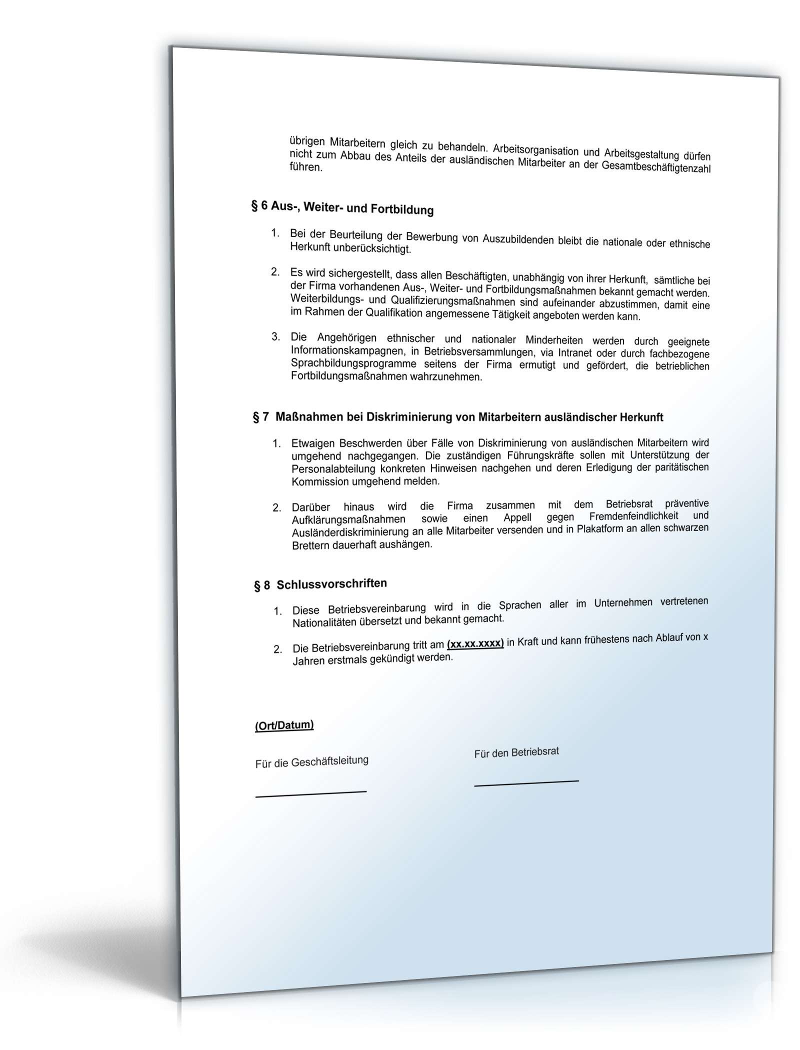 Betriebsvereinbarung Rassismus PDF. Seite: 3