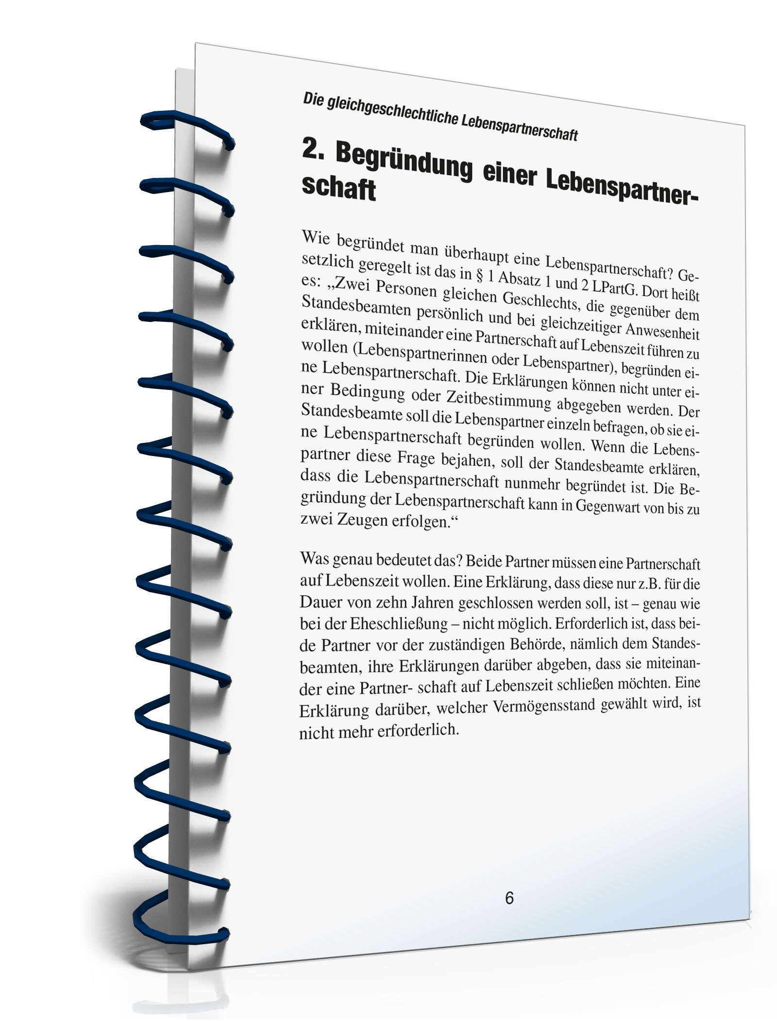 Ratgeber gleichgeschlechtliche Lebenspartnerschaft PDF. Seite: 6