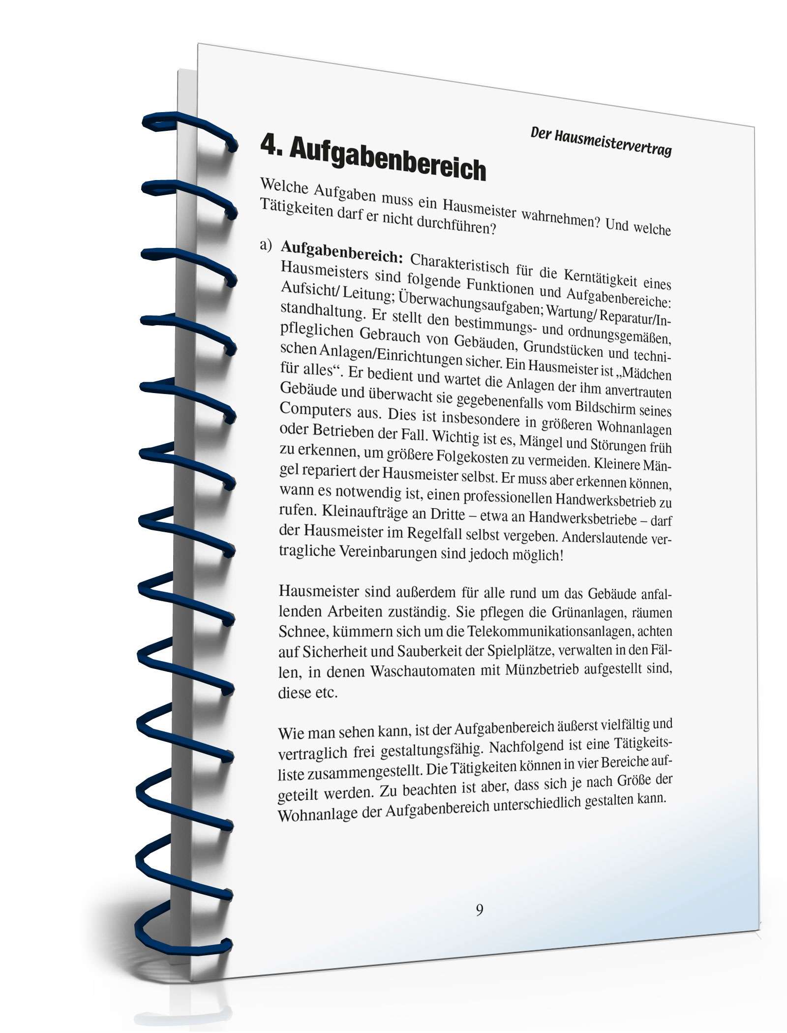 Ratgeber Hausmeistervertrag PDF. Seite: 8